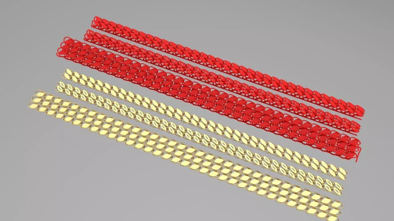 Marquise base chains 3D print model_0