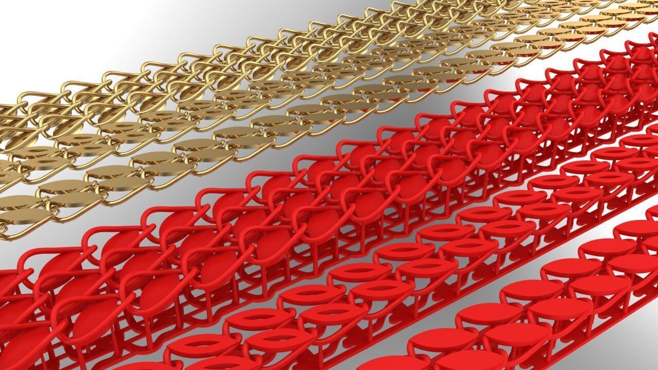 Marquise base chains 3D print model_2