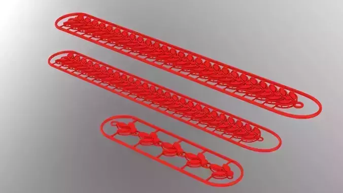 Marquise base chains 3D print model