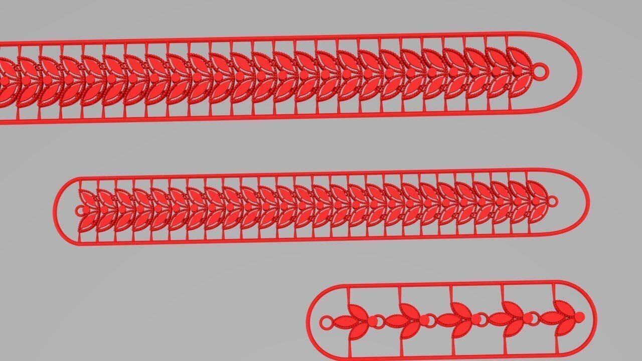 Marquise base chains 3D print model_1