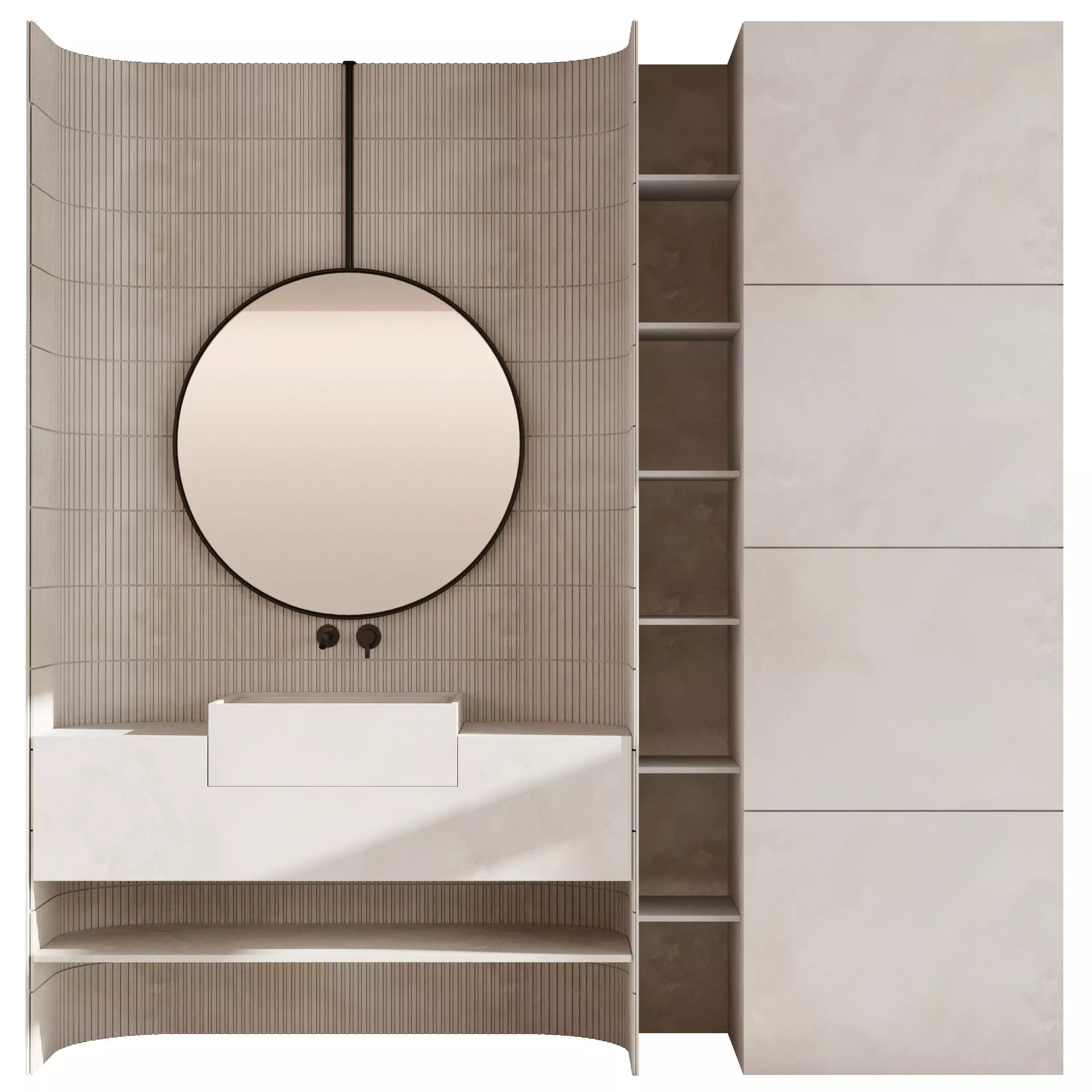 Bathroom furniture by Fauset Bathroom 125 Low-poly 3D model