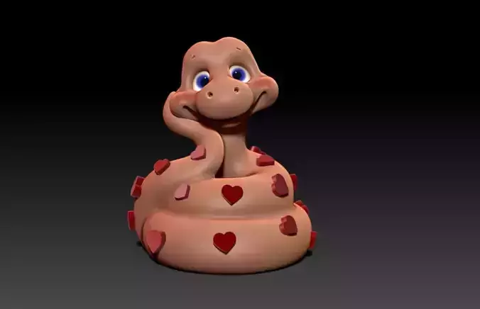 Cute Snake Statue M45