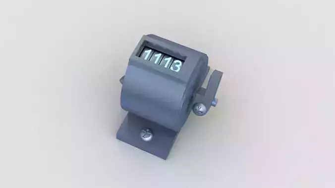 Analog Step Counter 3D model