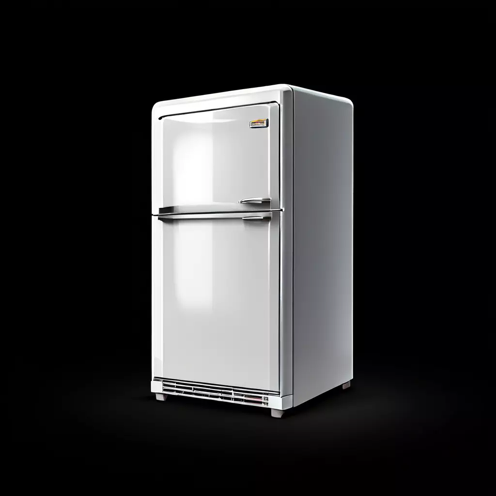 Double Door Refrigerator 3D Model Stylized Kitchen Prop Low-poly 3D model