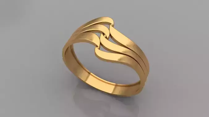 LADIES RING Low-poly 3D model