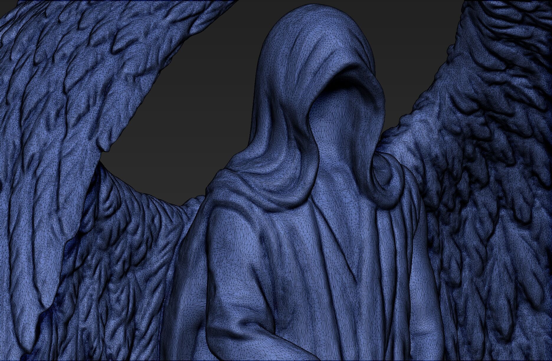 Angel Protector Statue 3D print model_12