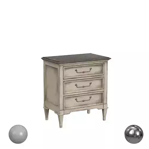 Arabella Three-Drawer Nightstand