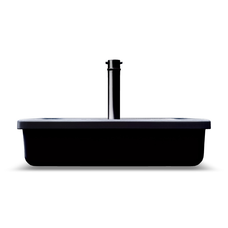 Modern Kitchen Sink 3D Model Stylized Black Basin with Faucet  Low-poly 3D model_6