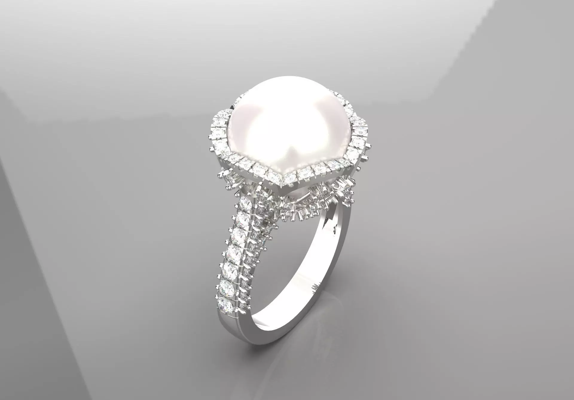 bride pearl ring pr0009 3D print model