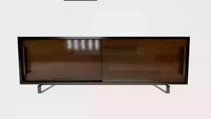 Modern TV Stand 3D Model for Interior Design