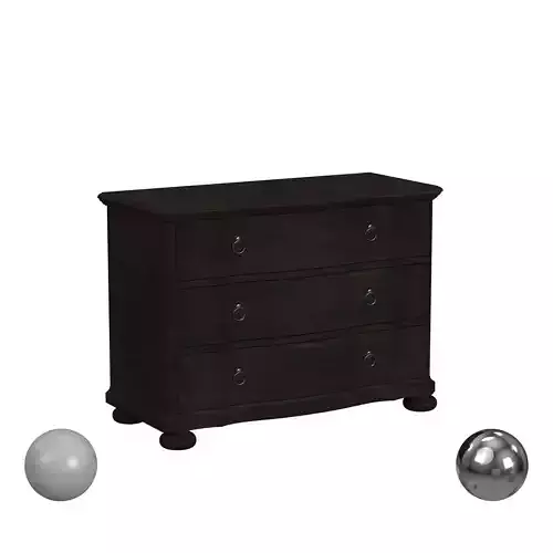 Beaumont Lane Double Handle Drawer Bachelors Chest in Dark Wood