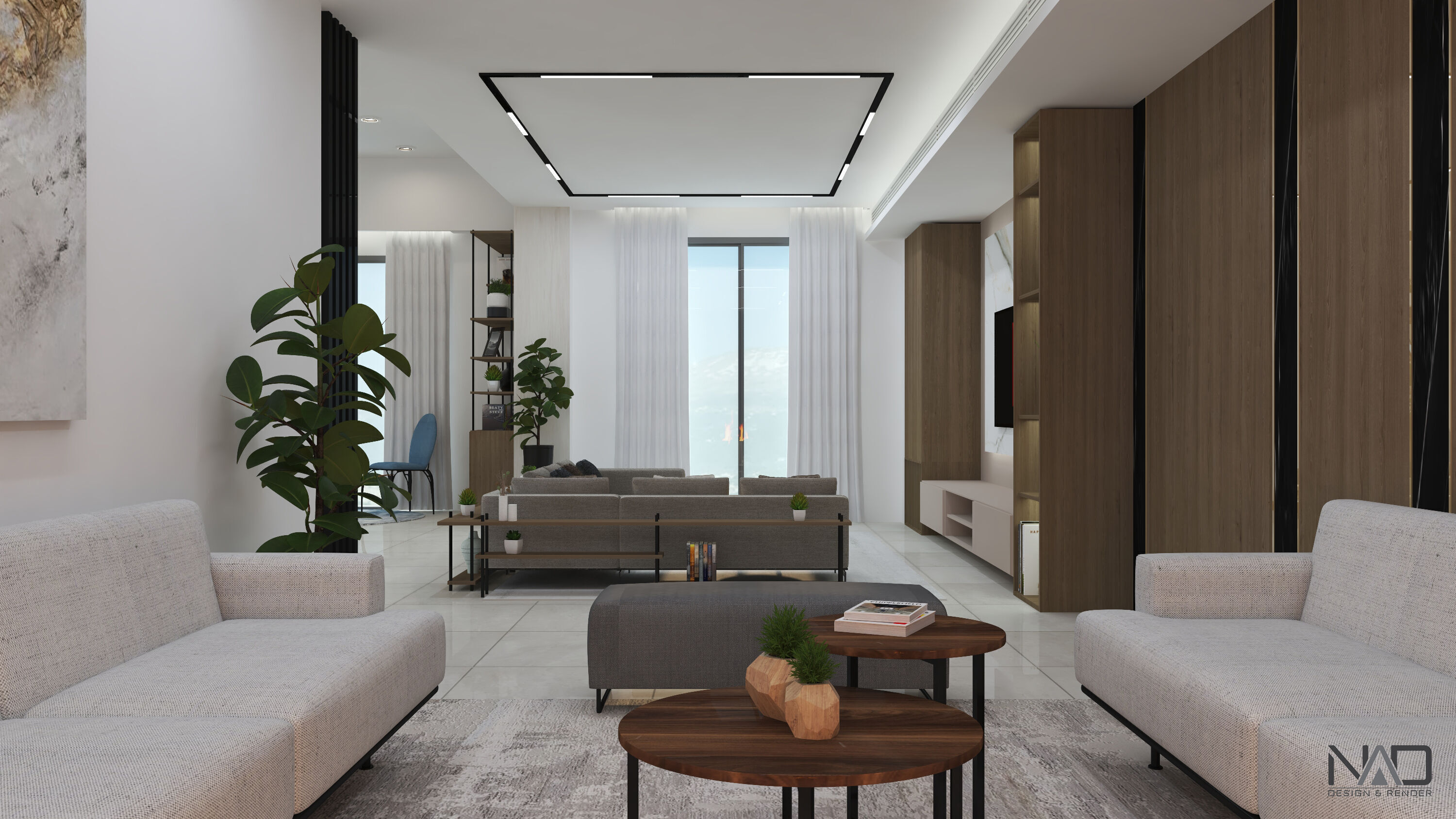 Mountain Villa Interior Design 3D model_14