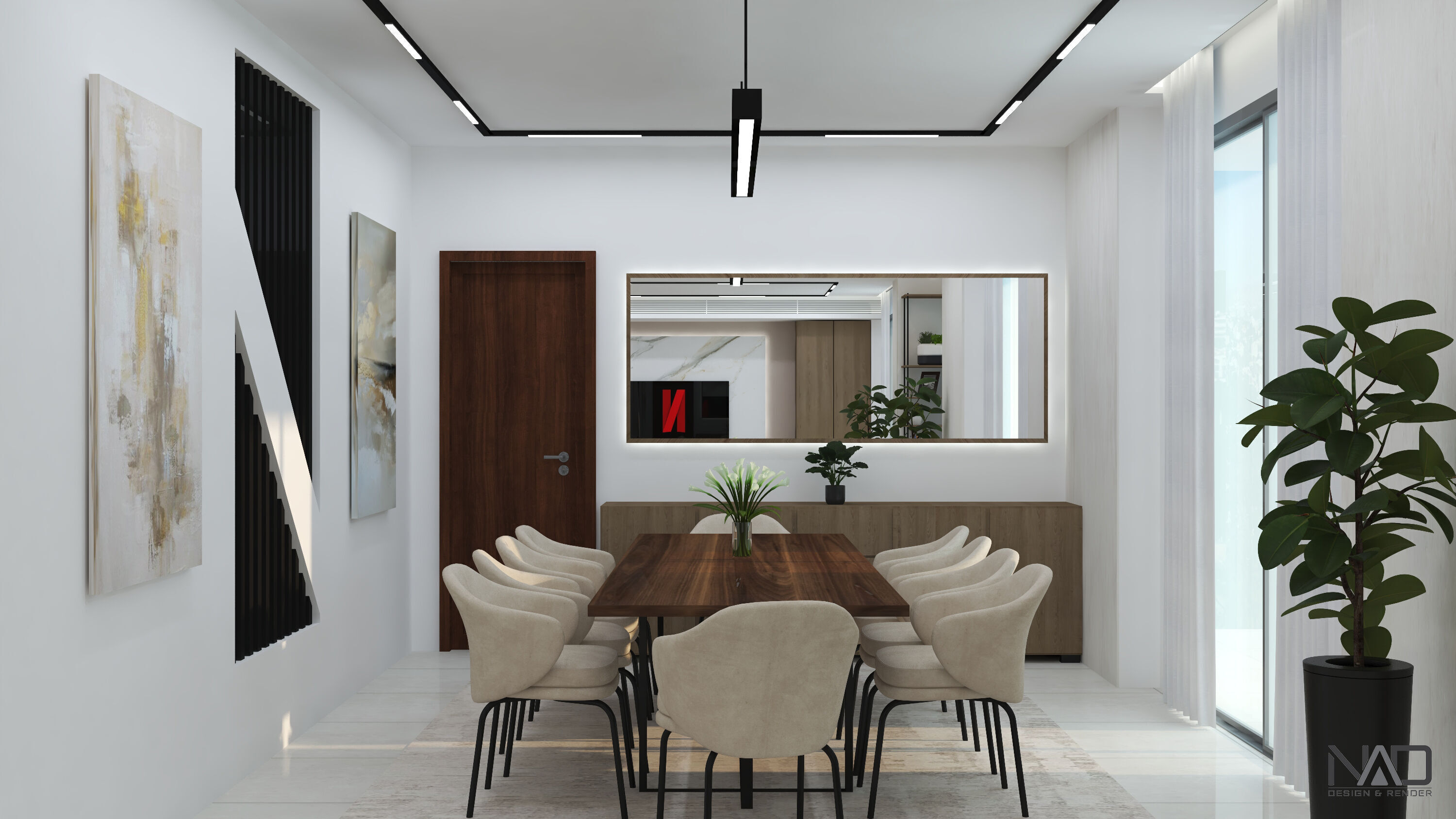 Mountain Villa Interior Design 3D model_13