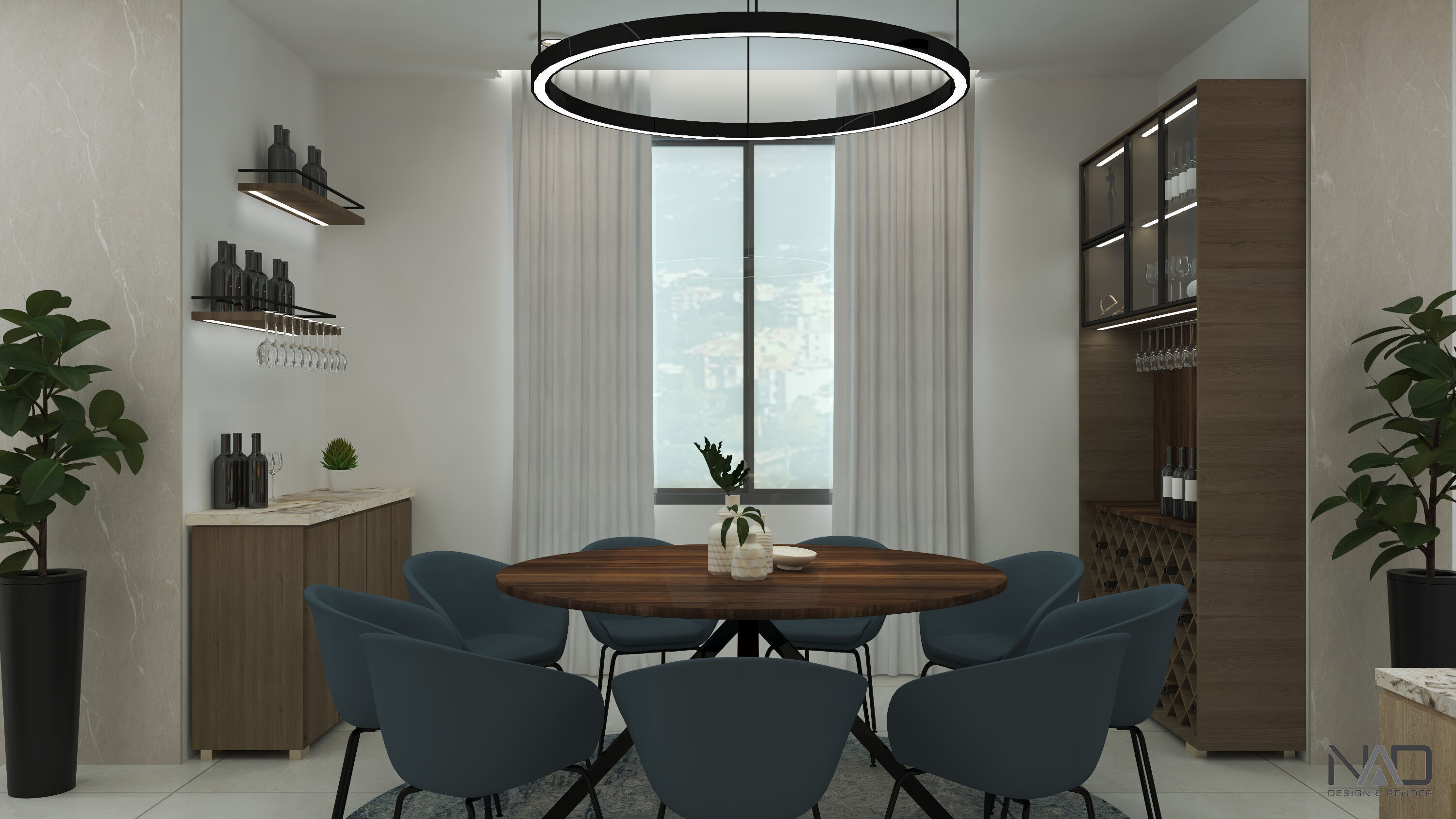 Mountain Villa Interior Design 3D model_4