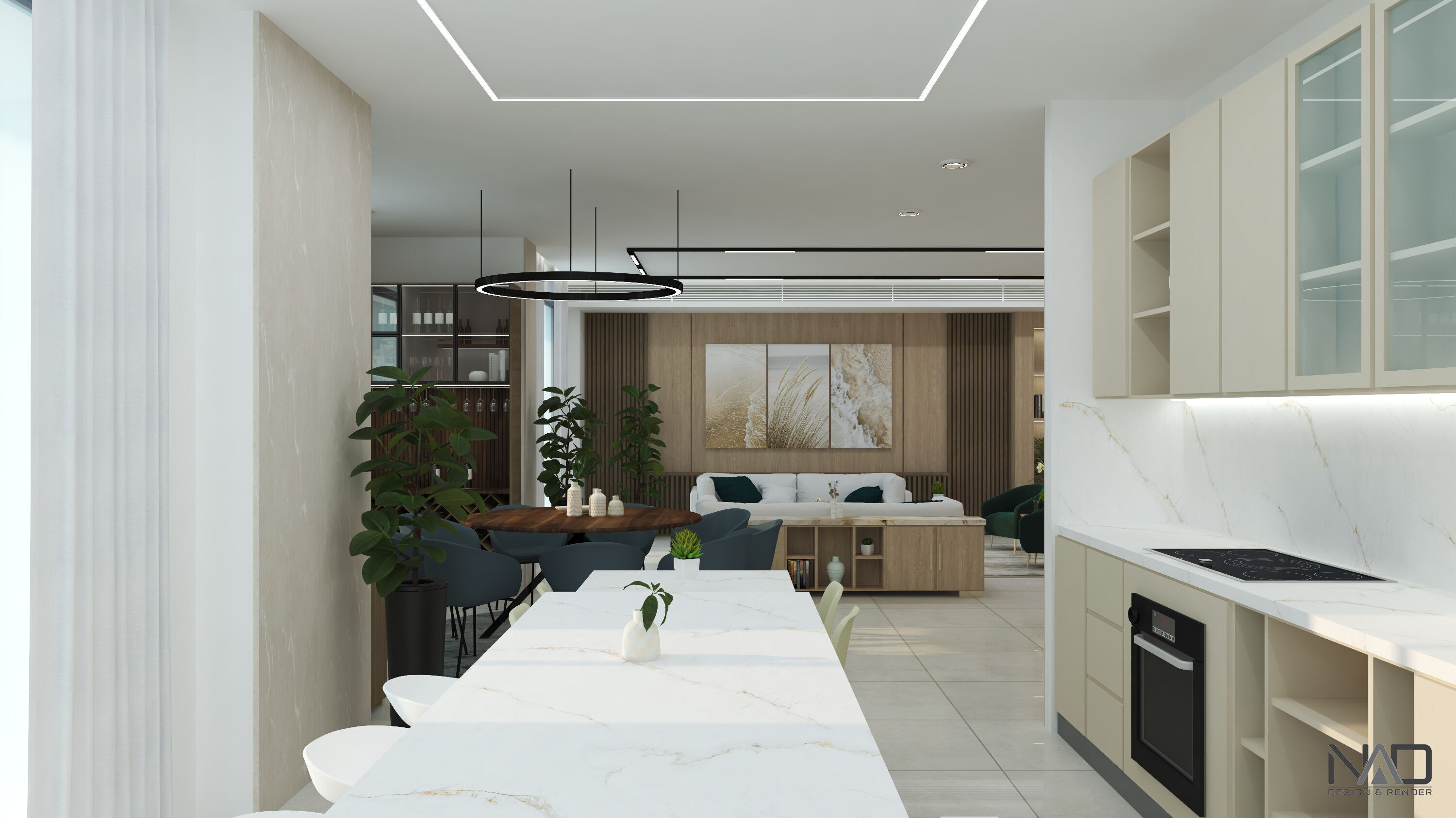 Mountain Villa Interior Design 3D model_8