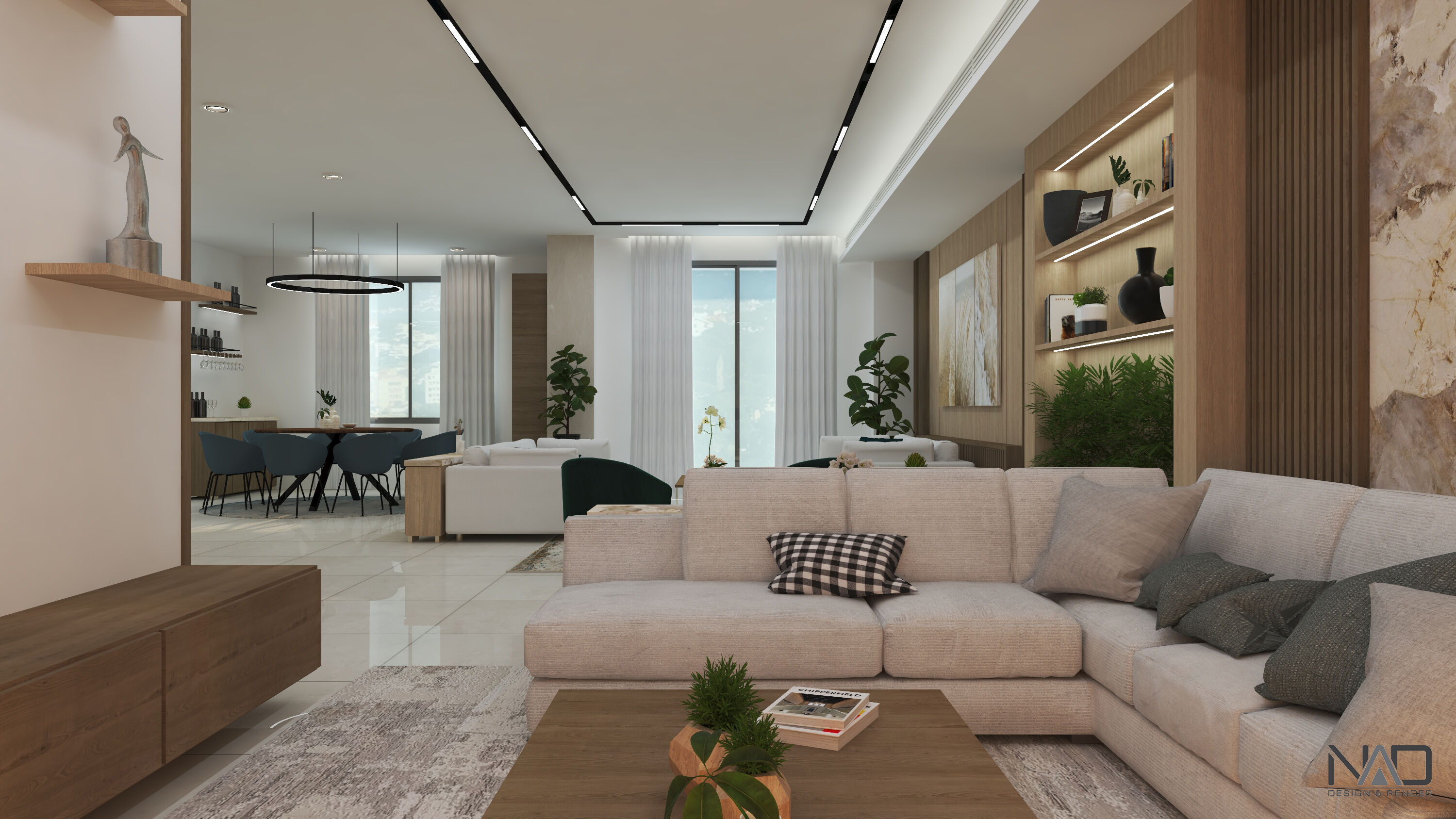 Mountain Villa Interior Design 3D model_6