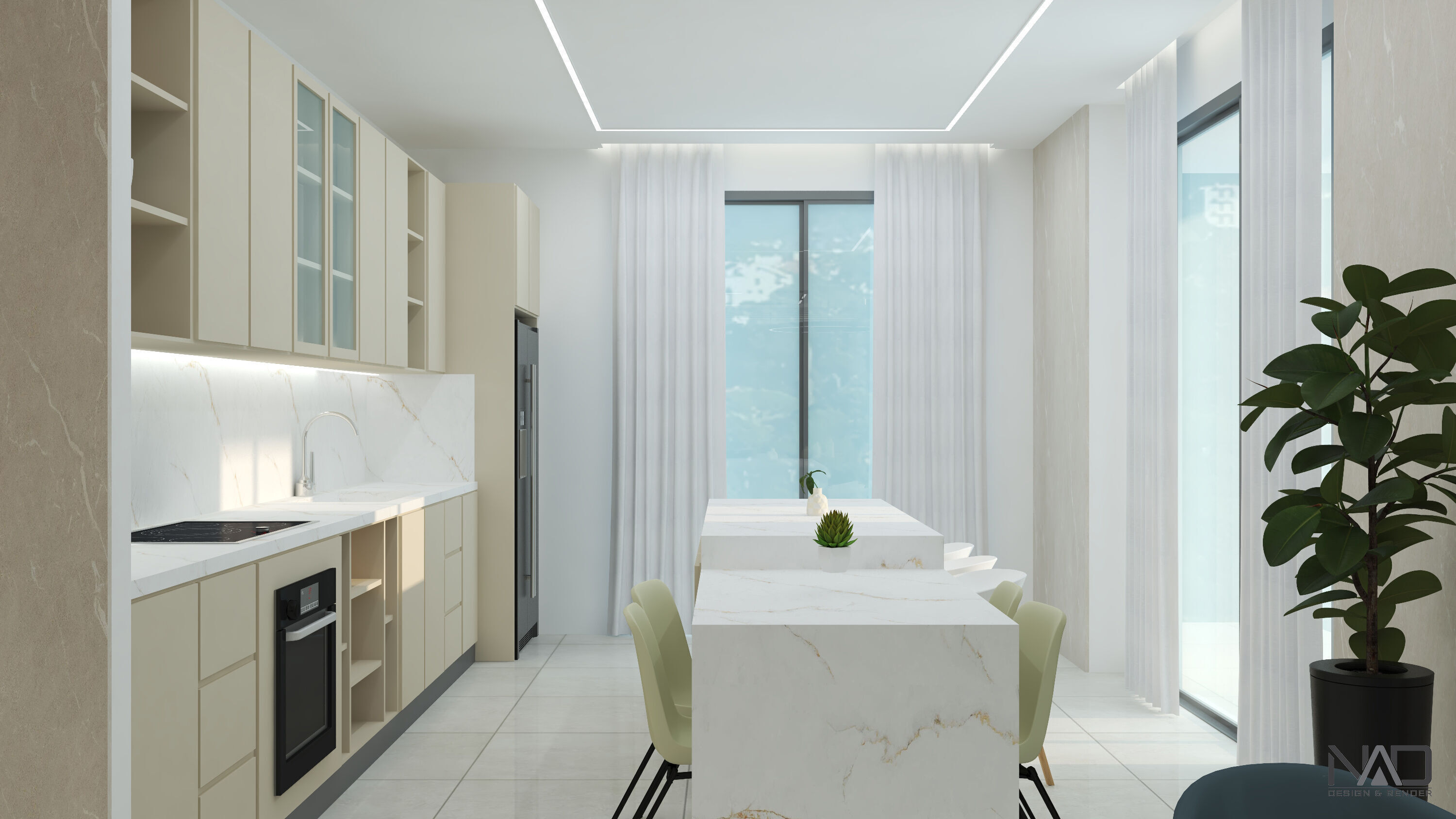 Mountain Villa Interior Design 3D model_5