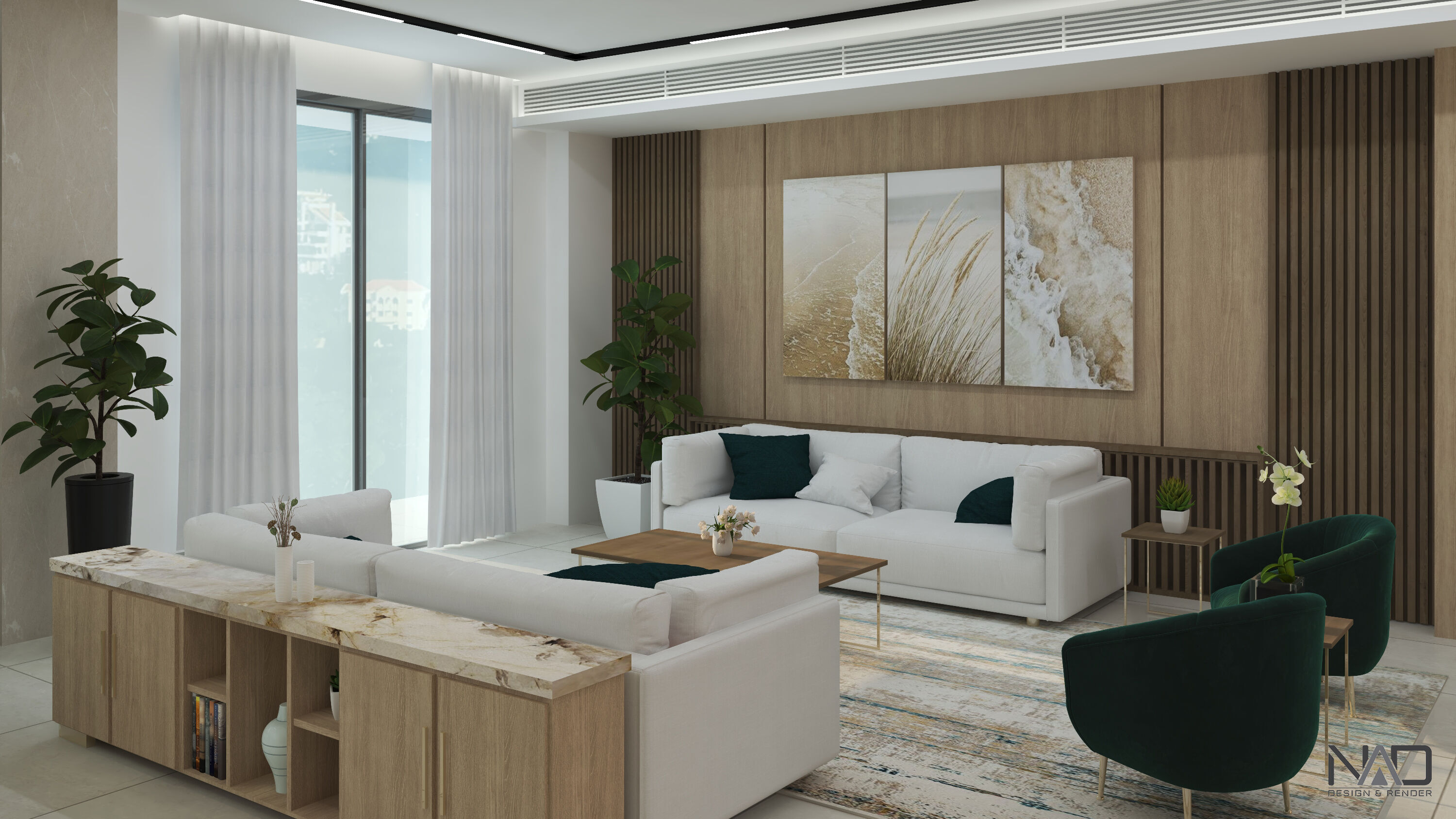 Mountain Villa Interior Design 3D model_3