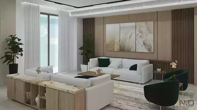 Mountain Villa Interior Design 3D model