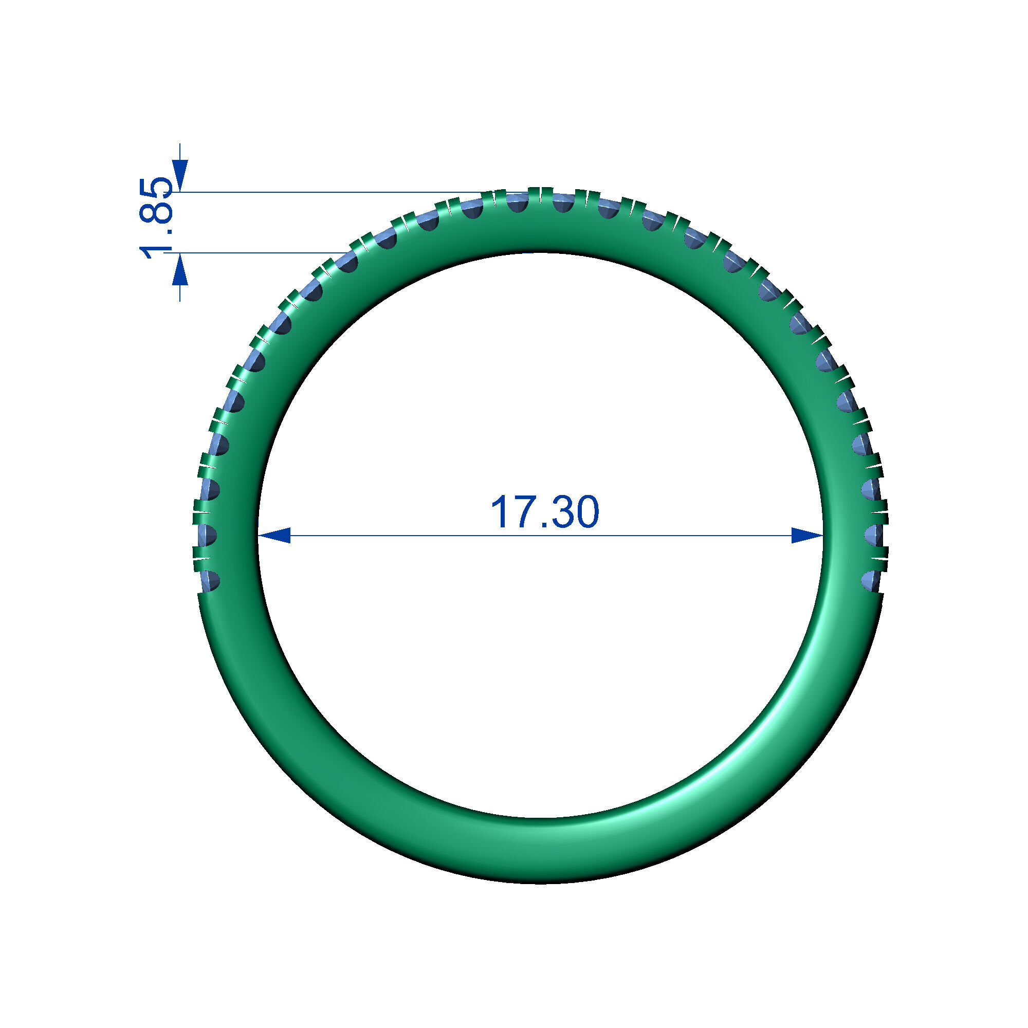 HALF ETERNITY BAND 3D print model_13