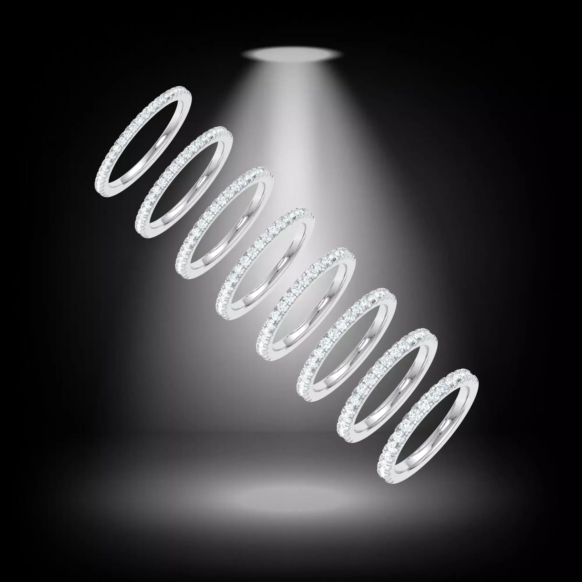 HALF ETERNITY BAND 3D print model_0