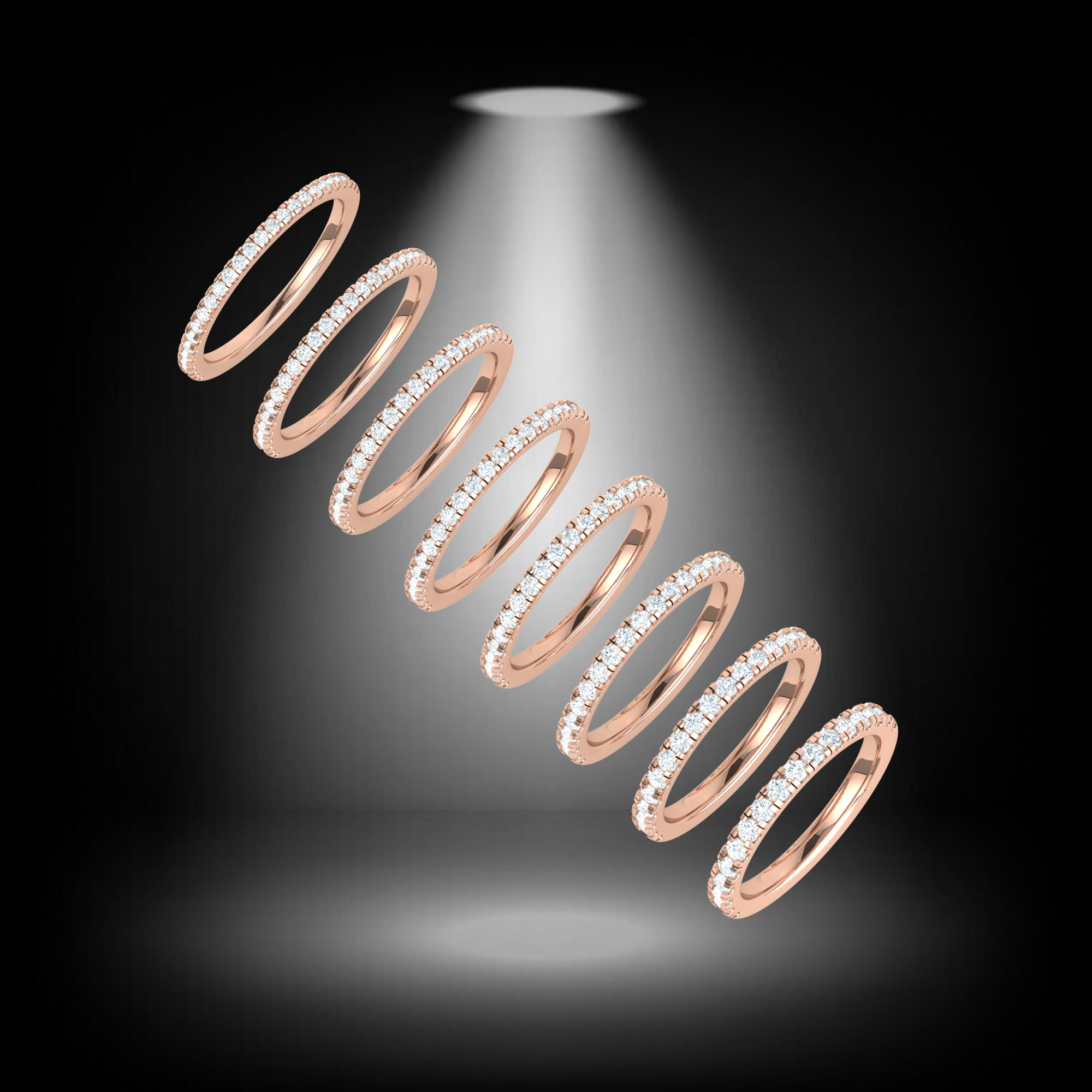 HALF ETERNITY BAND 3D print model_5