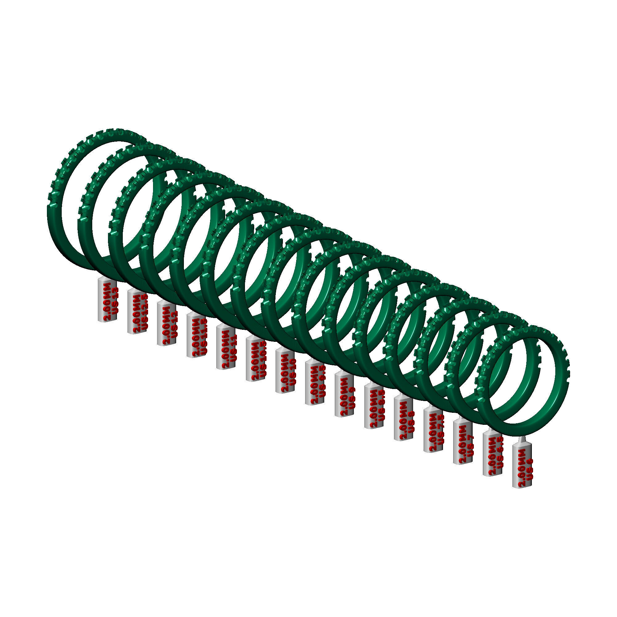 HALF ETERNITY BAND 3D print model_23