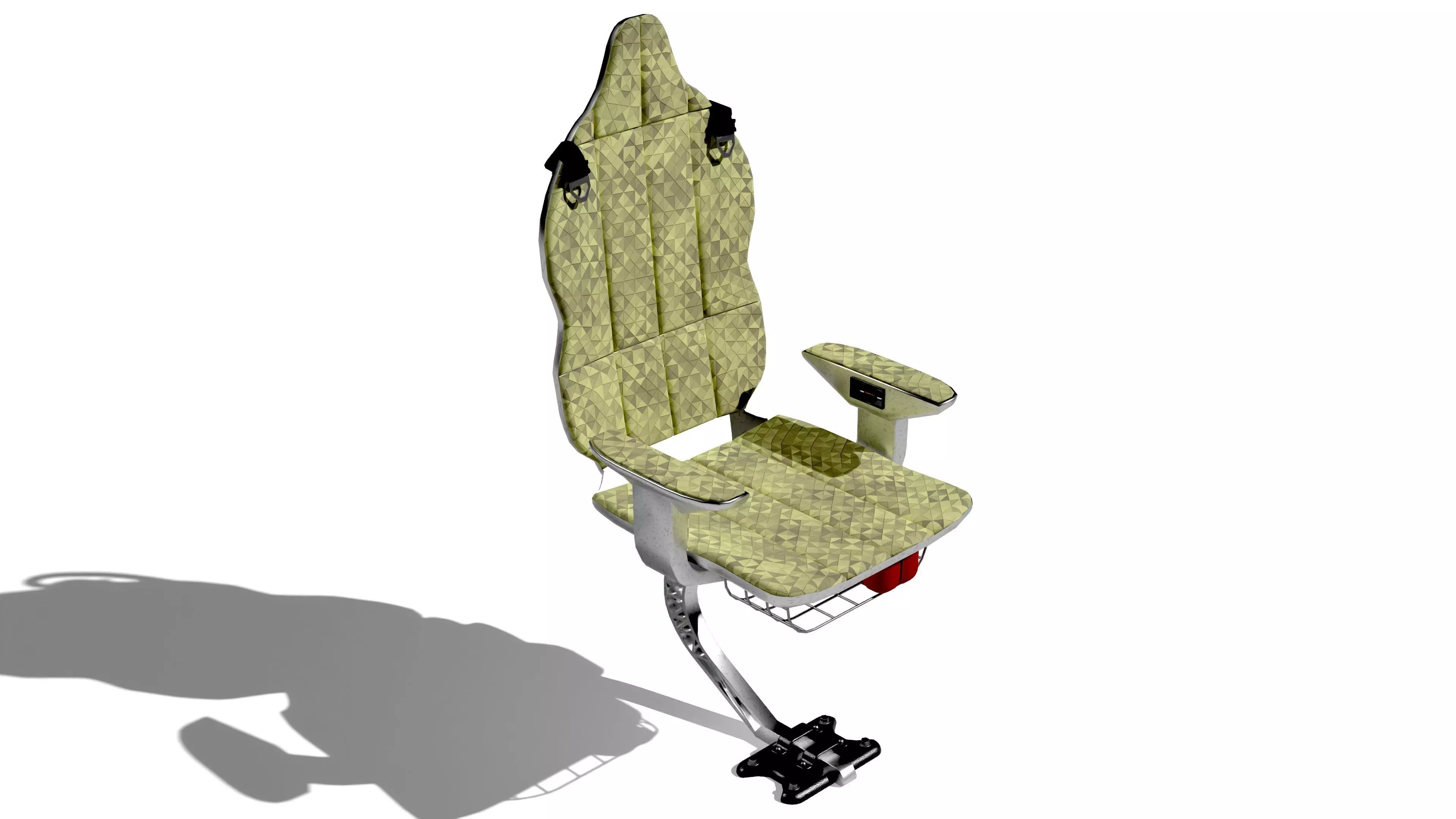 SciFi chair 3D model_0