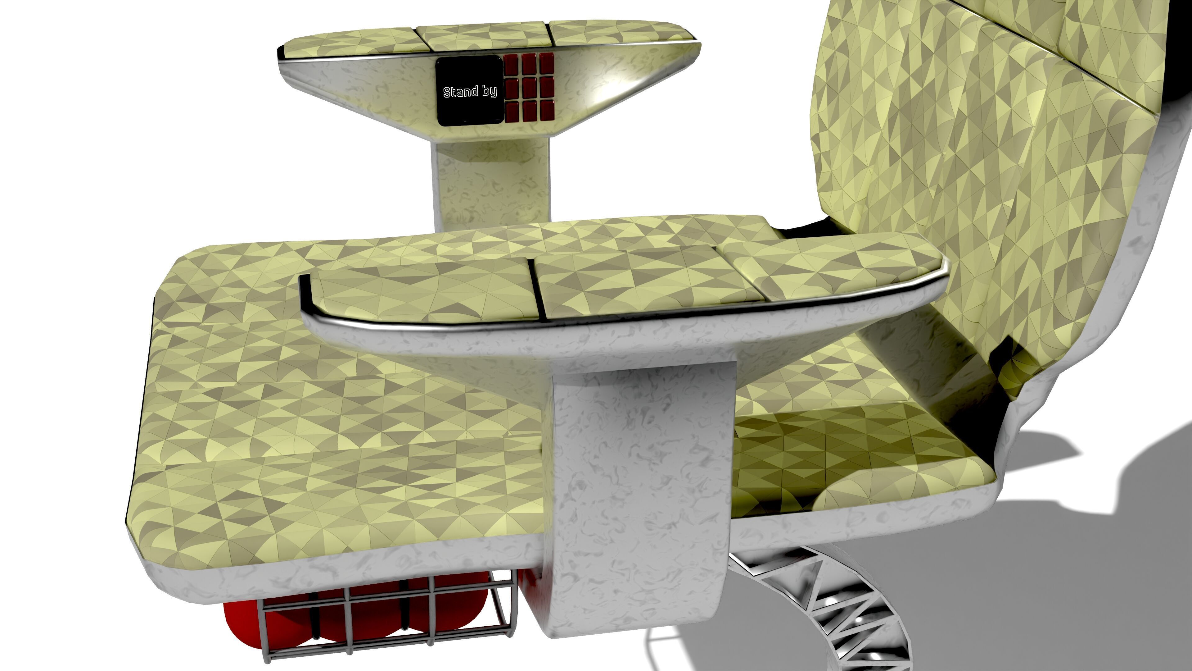 SciFi chair 3D model_3