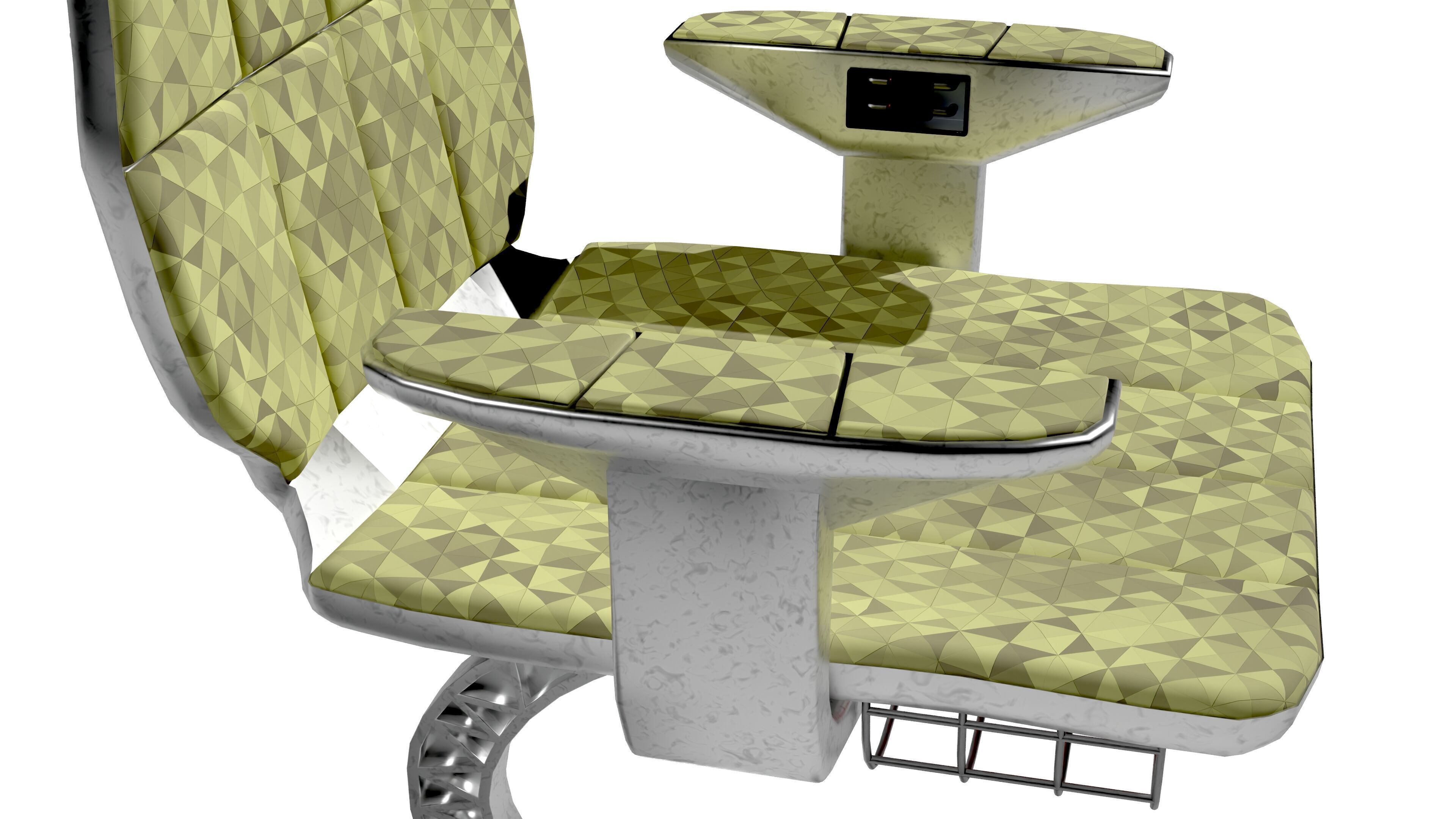 SciFi chair 3D model_2