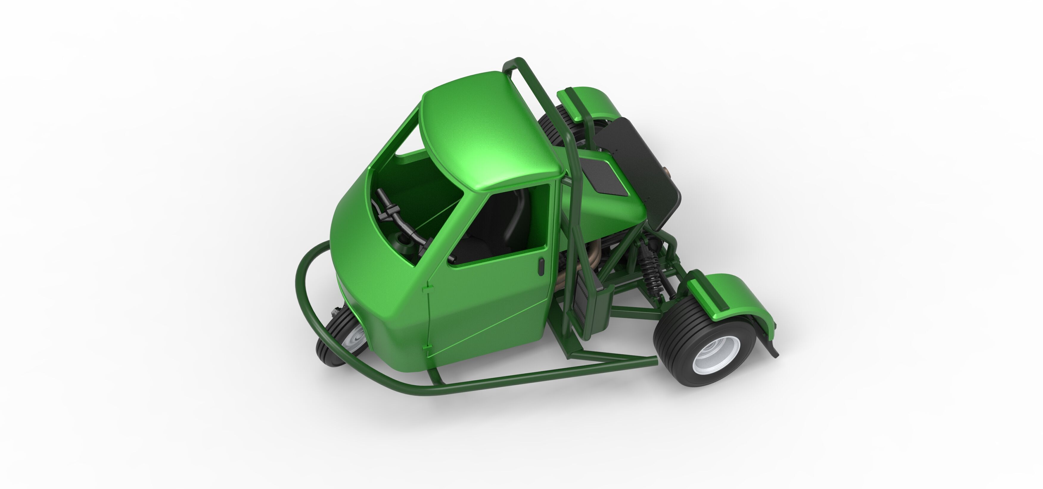 Ape car proto for dirt while turning Scale 1 to 25 3D print model_4