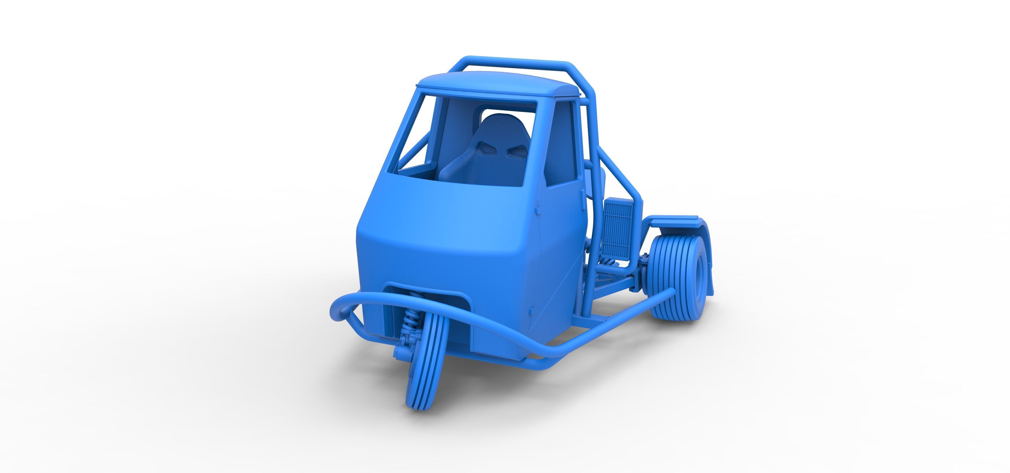 Ape car proto for dirt while turning Scale 1 to 25 3D print model_23