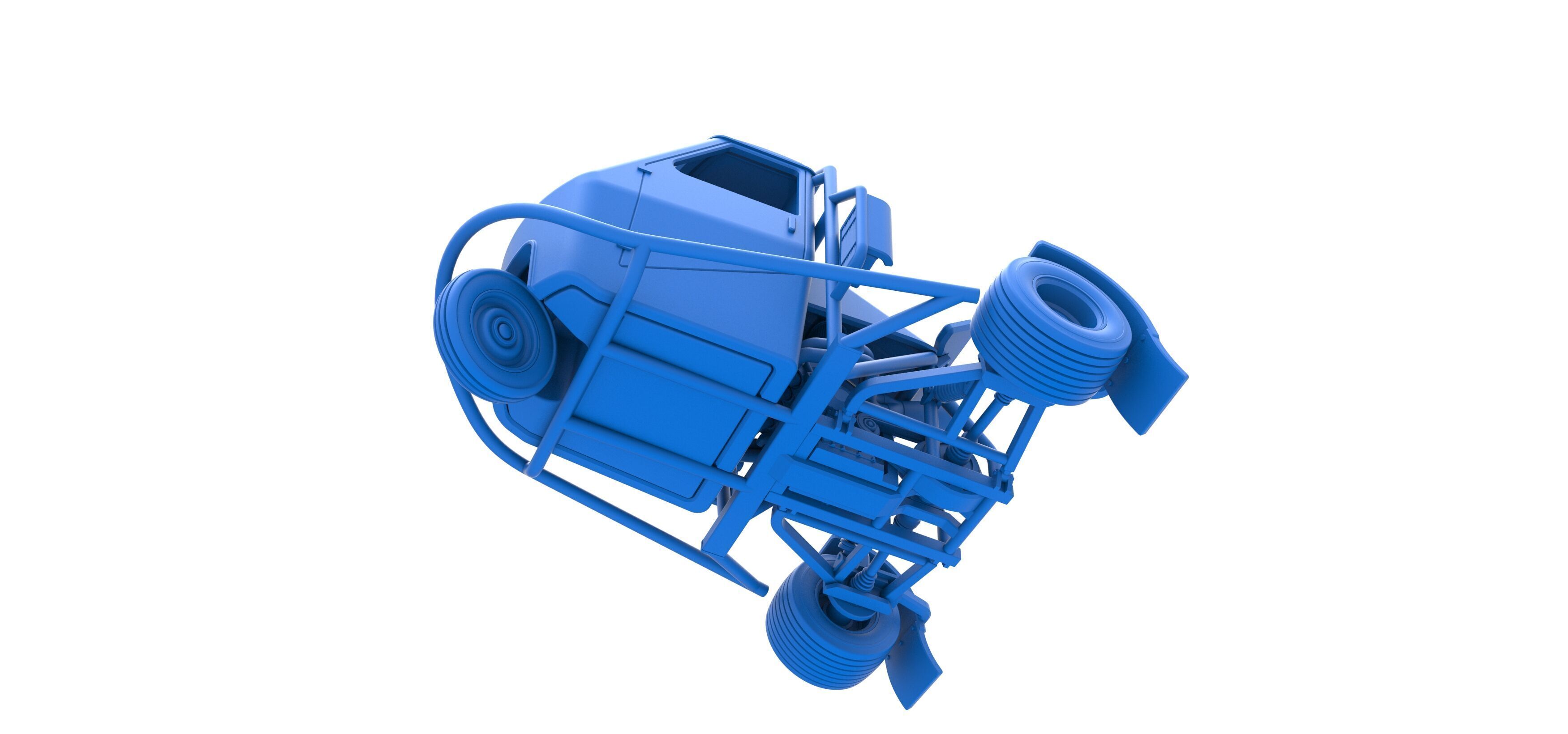 Ape car proto for dirt while turning Scale 1 to 25 3D print model_21