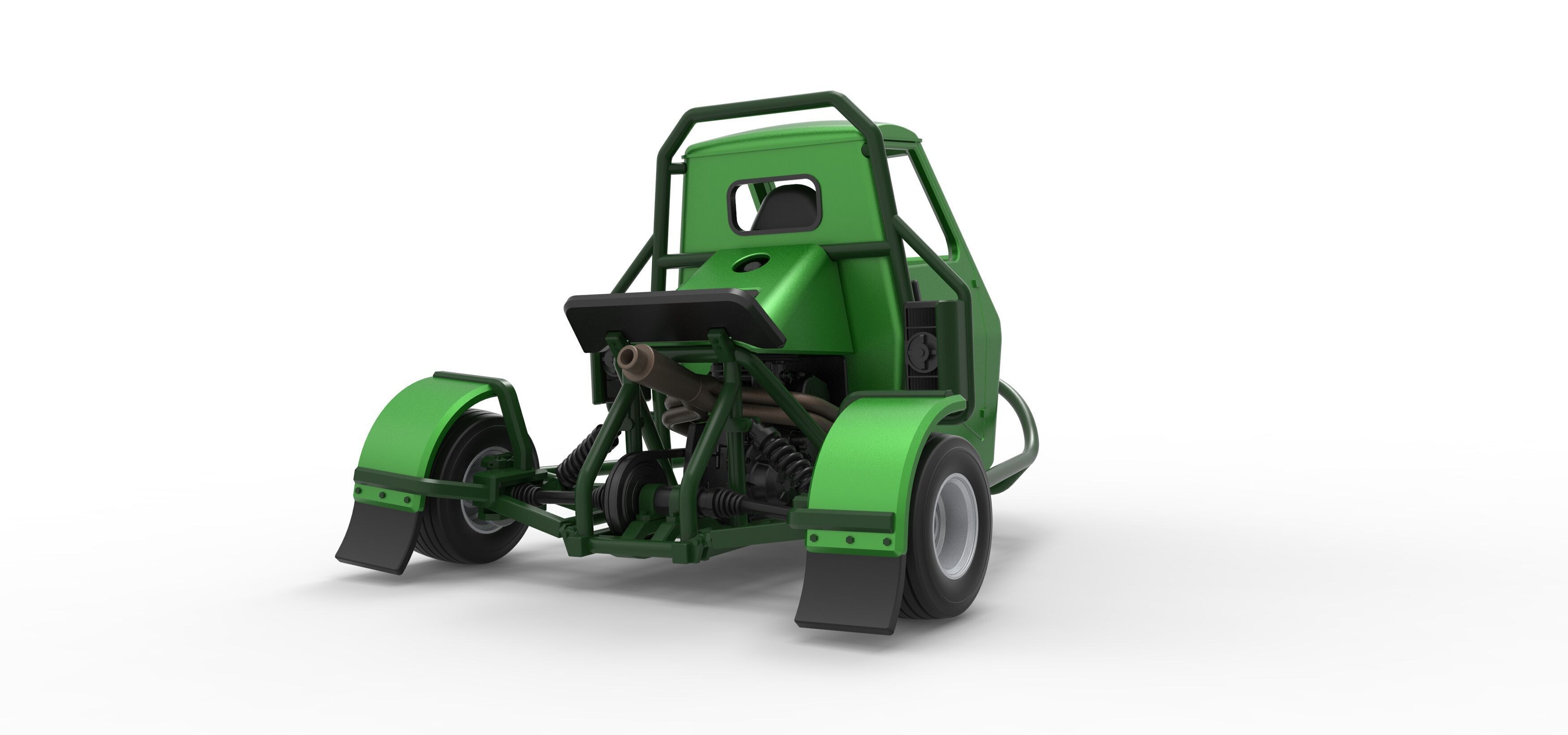 Ape car proto for dirt while turning Scale 1 to 25 3D print model_14