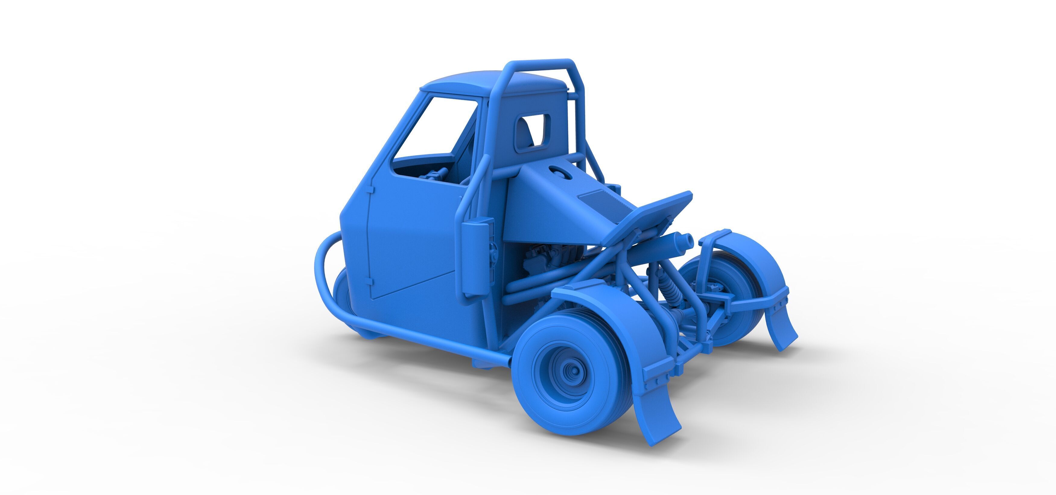 Ape car proto for dirt while turning Scale 1 to 25 3D print model_29