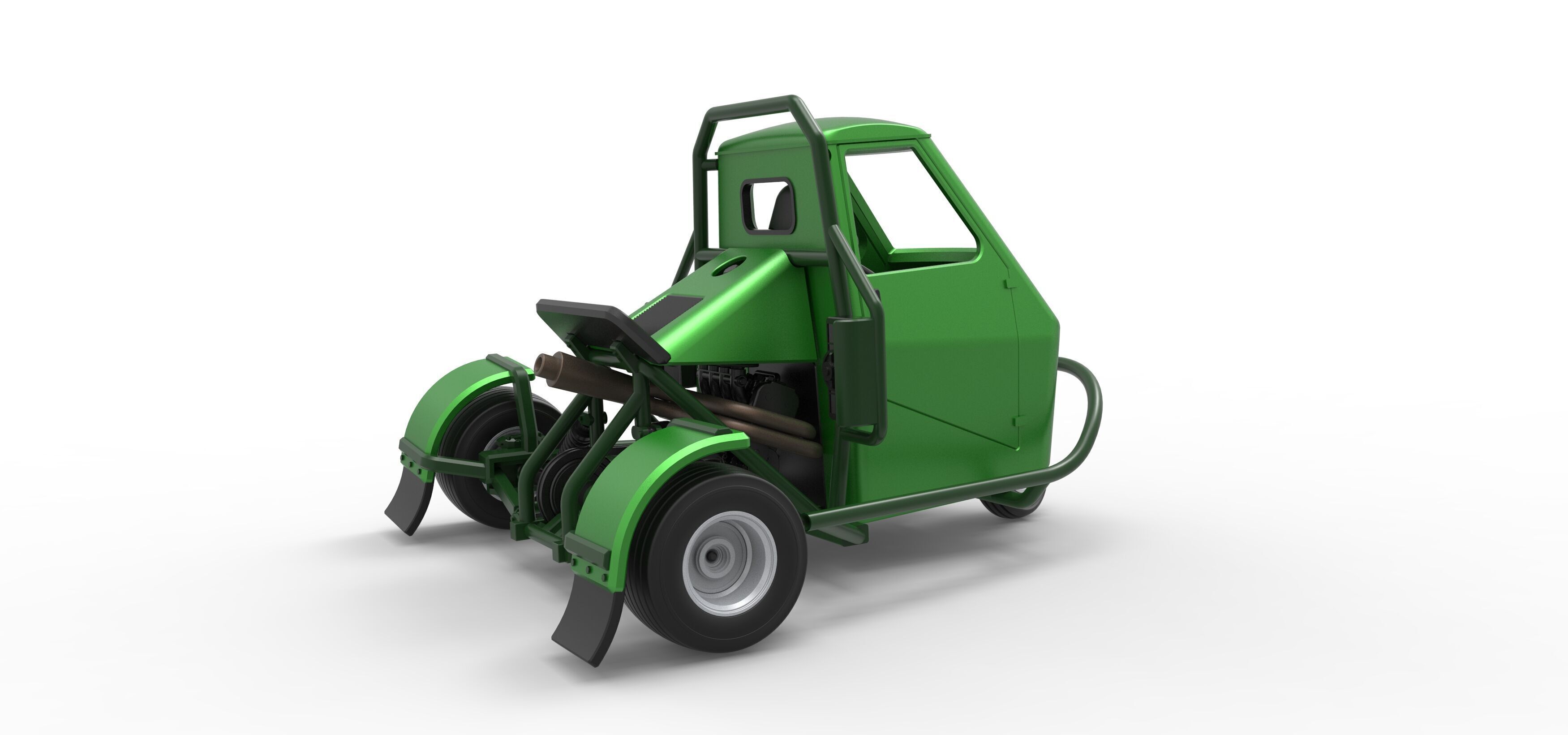 Ape car proto for dirt while turning Scale 1 to 25 3D print model_15