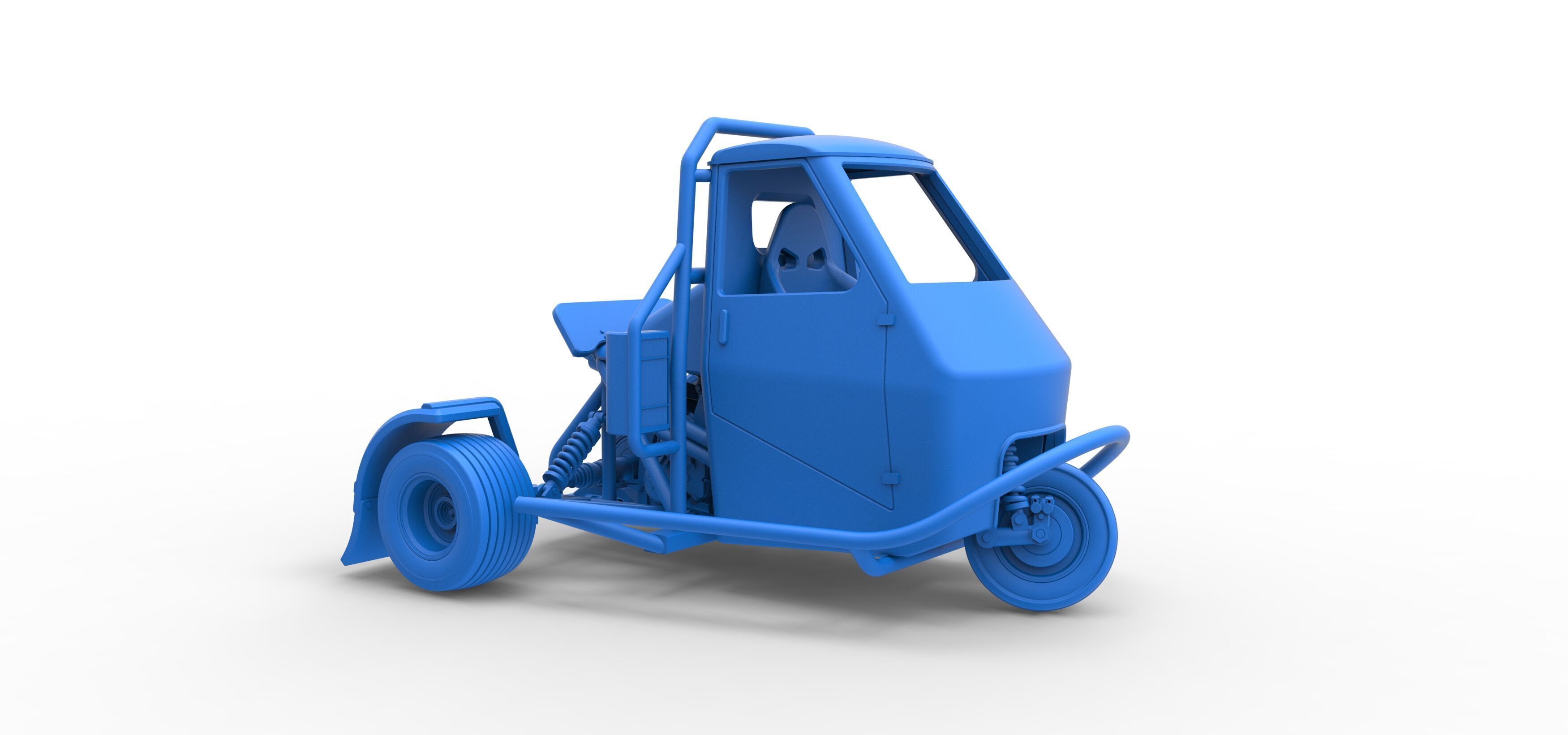 Ape car proto for dirt while turning Scale 1 to 25 3D print model_35