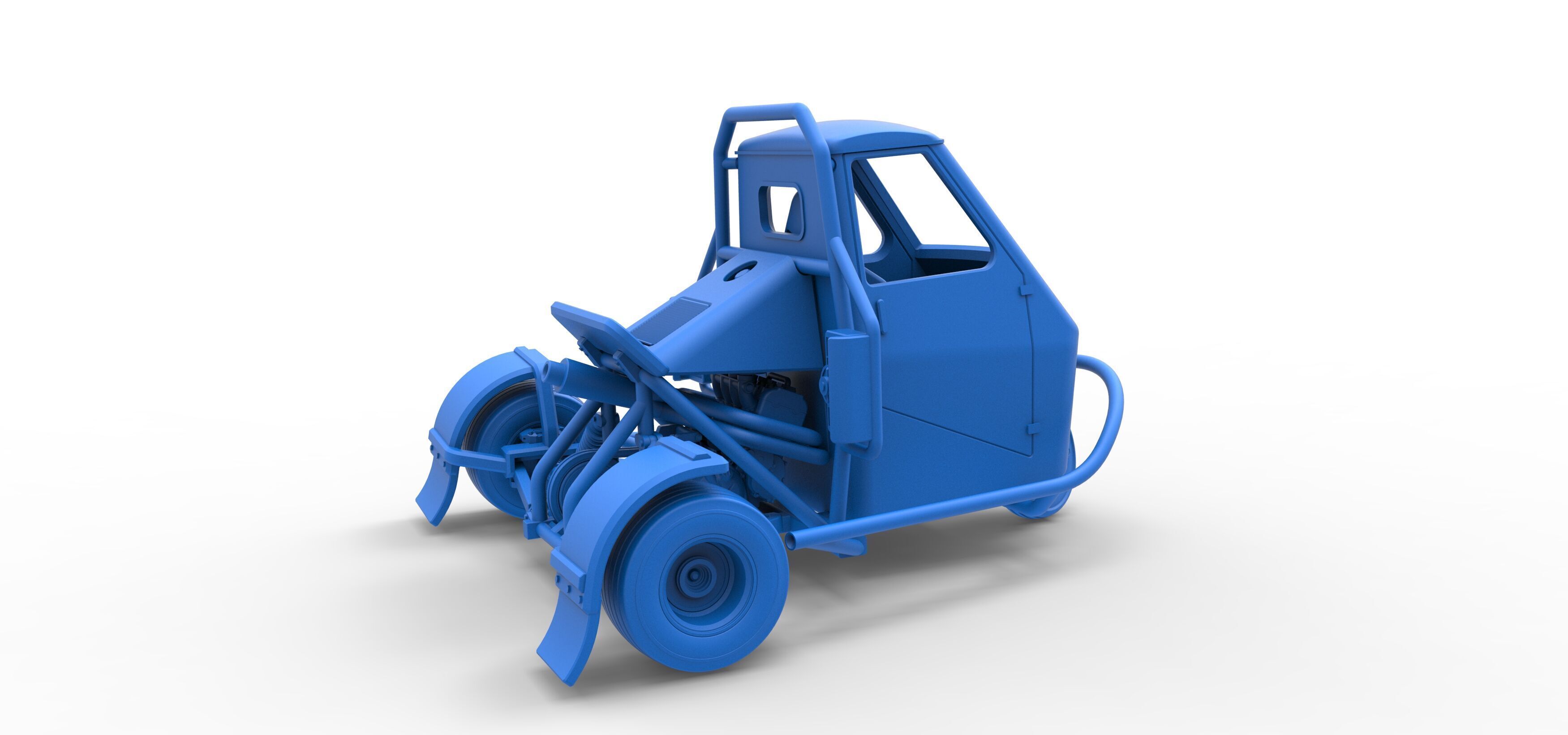 Ape car proto for dirt while turning Scale 1 to 25 3D print model_33