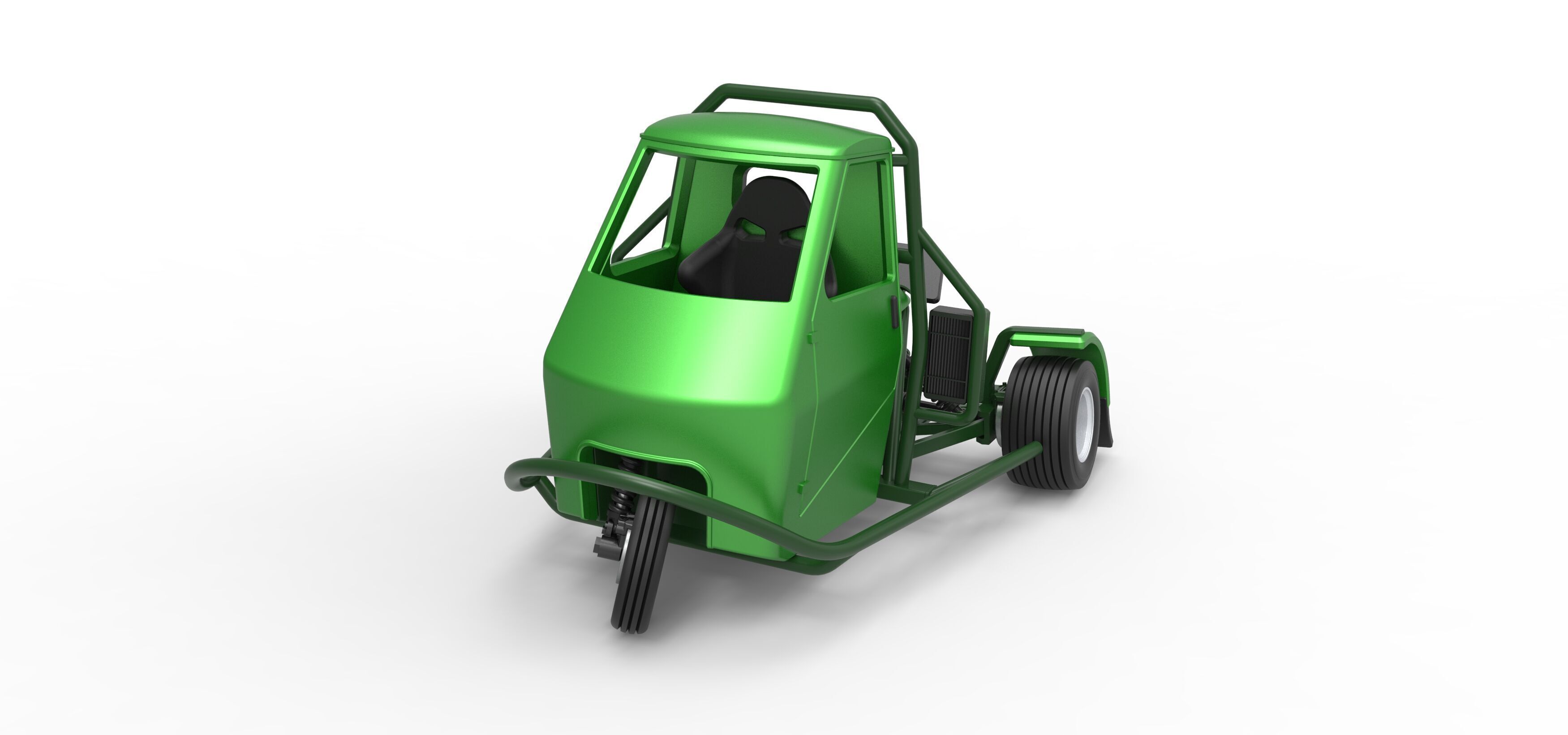 Ape car proto for dirt while turning Scale 1 to 25 3D print model_5