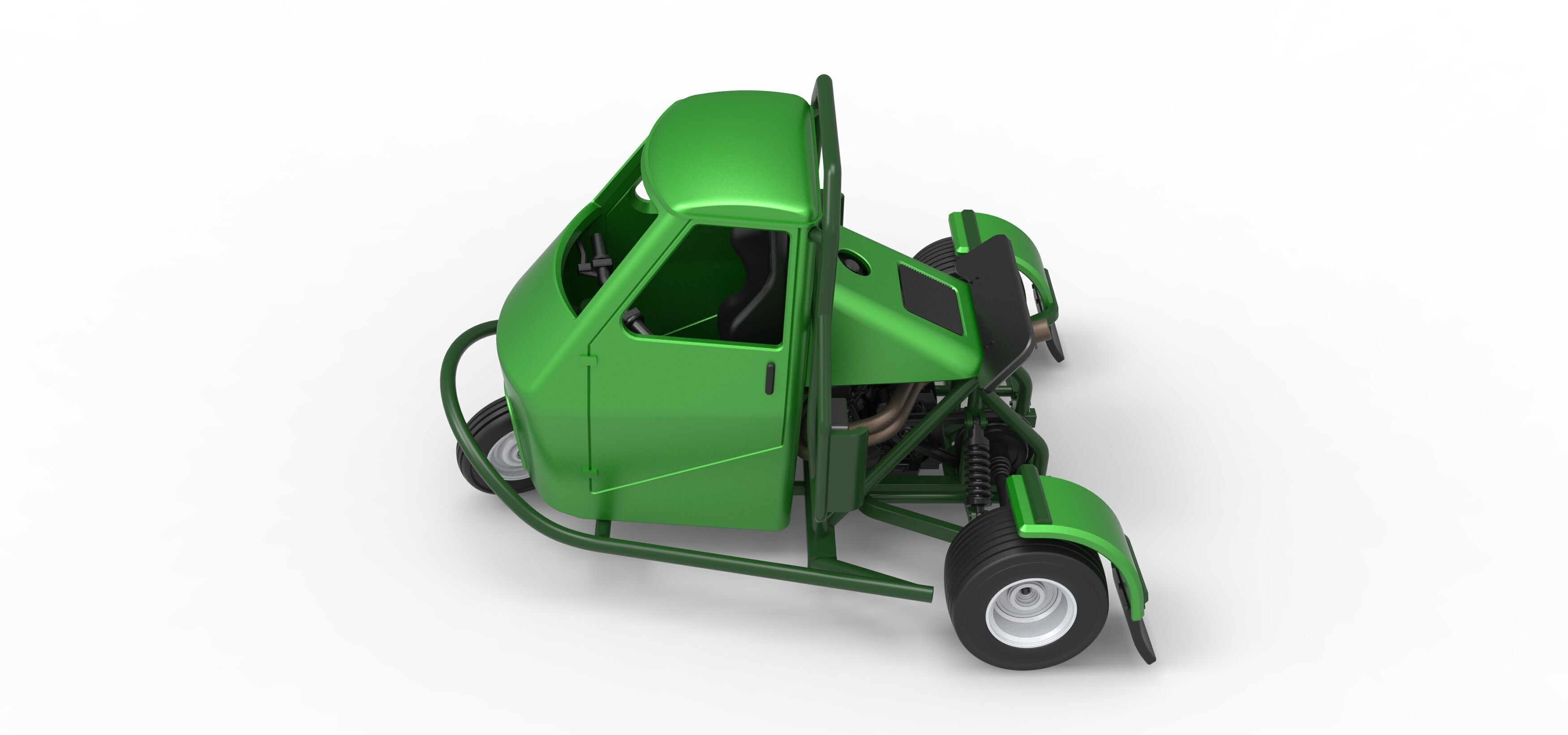 Ape car proto for dirt while turning Scale 1 to 25 3D print model_9