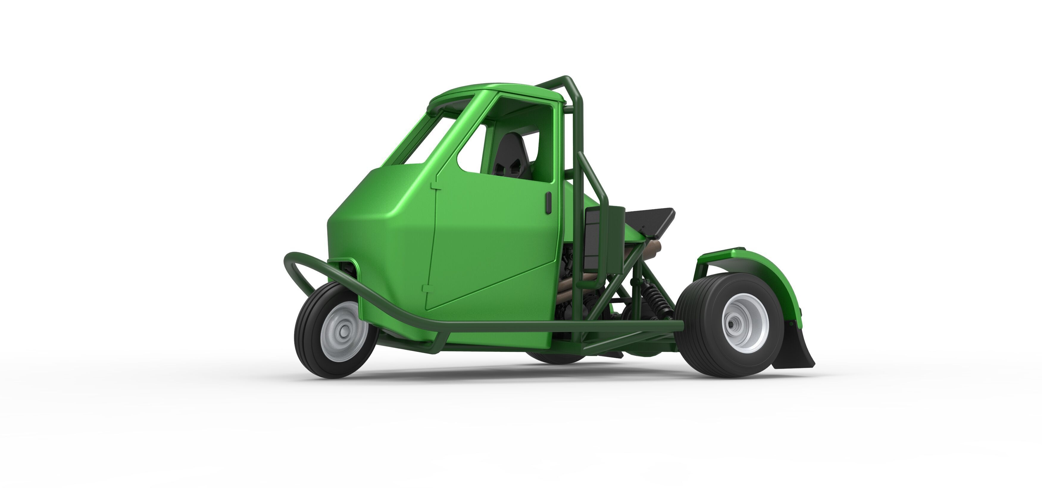 Ape car proto for dirt while turning Scale 1 to 25 3D print model_2