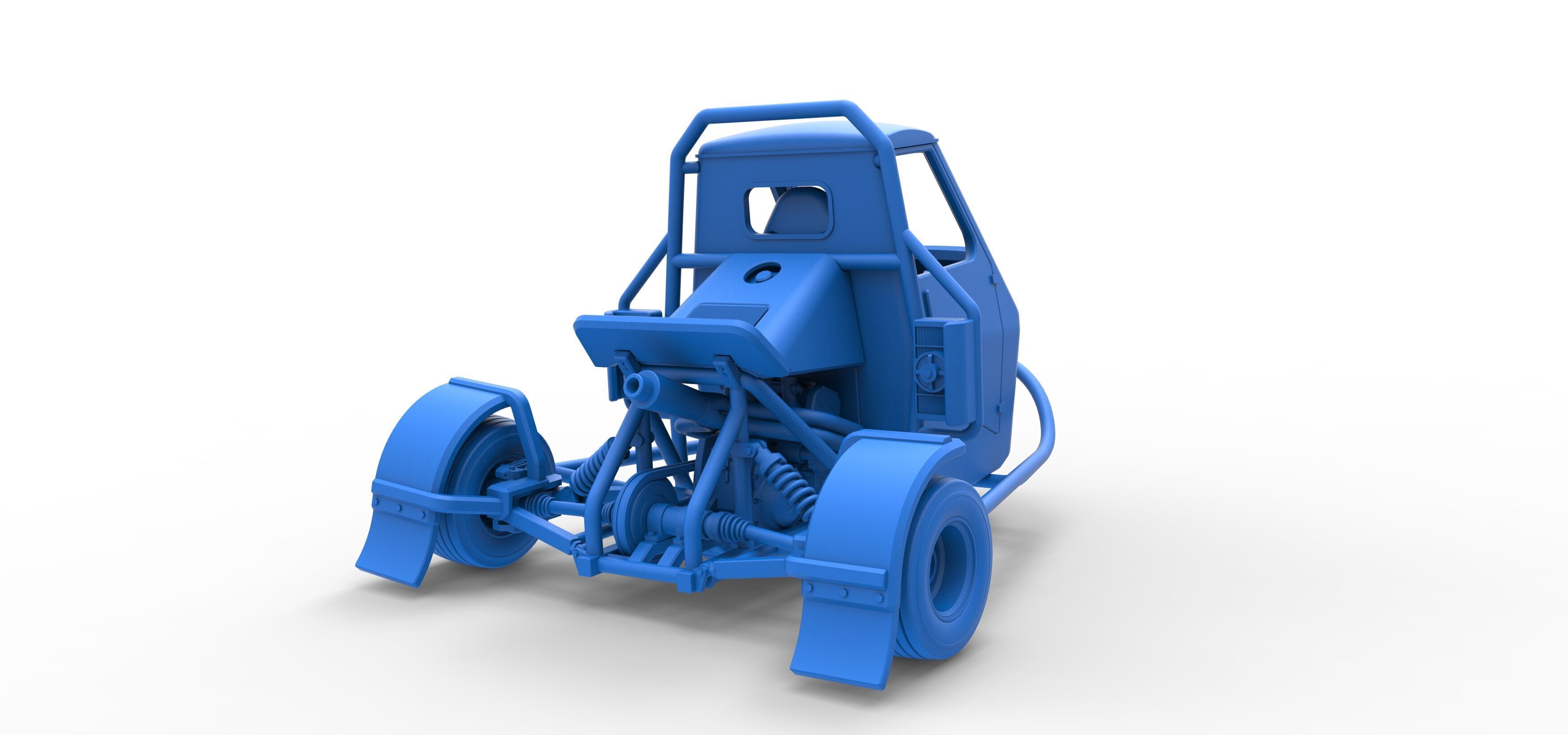 Ape car proto for dirt while turning Scale 1 to 25 3D print model_32