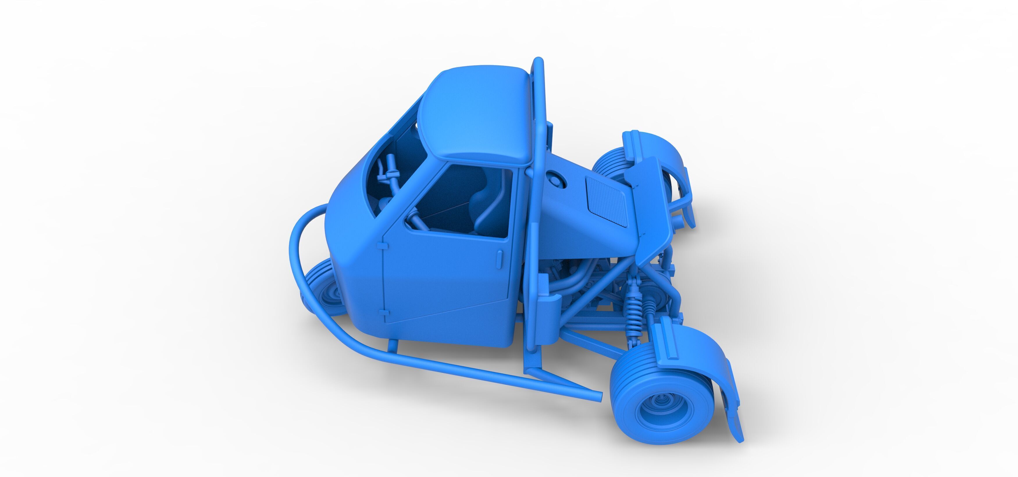 Ape car proto for dirt while turning Scale 1 to 25 3D print model_27