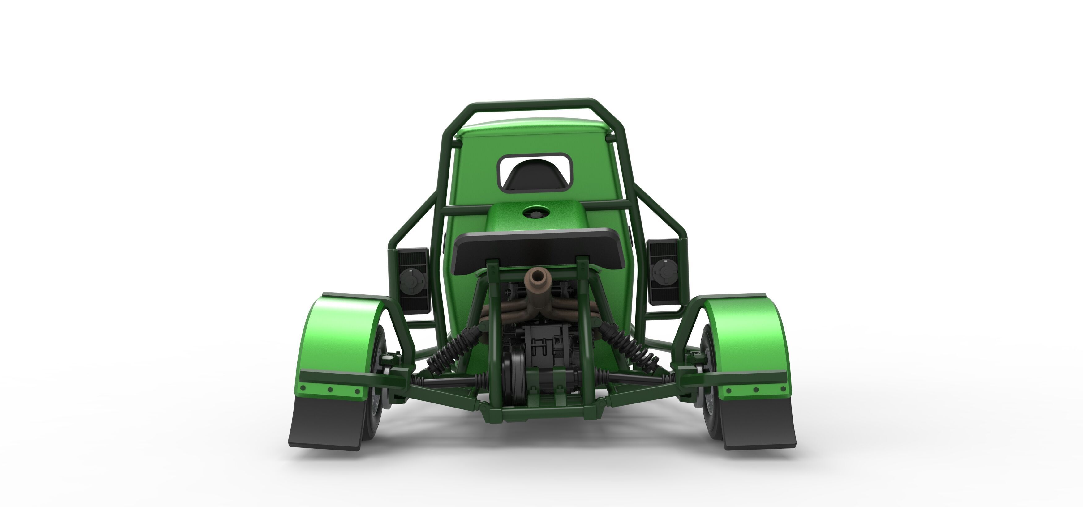 Ape car proto for dirt while turning Scale 1 to 25 3D print model_13