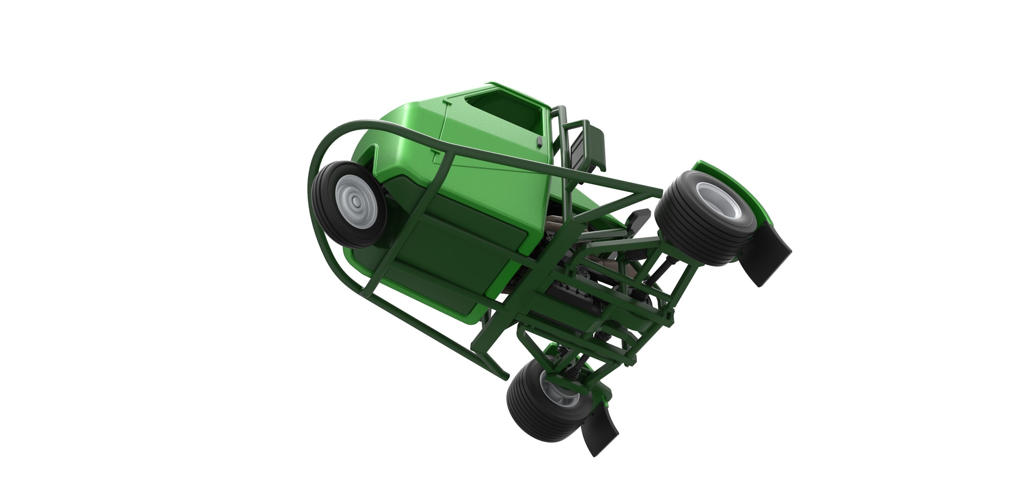 Ape car proto for dirt while turning Scale 1 to 25 3D print model_3