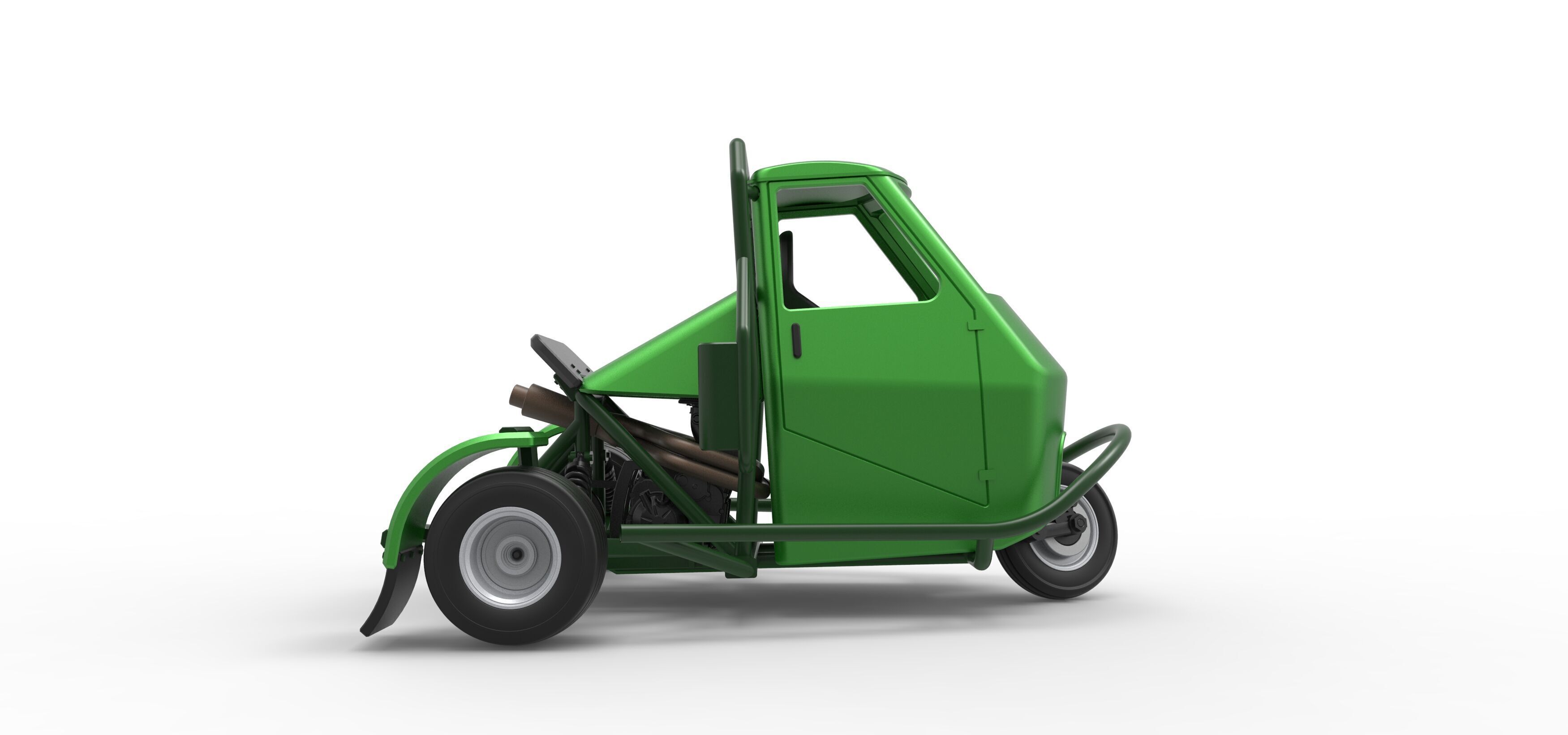 Ape car proto for dirt while turning Scale 1 to 25 3D print model_16