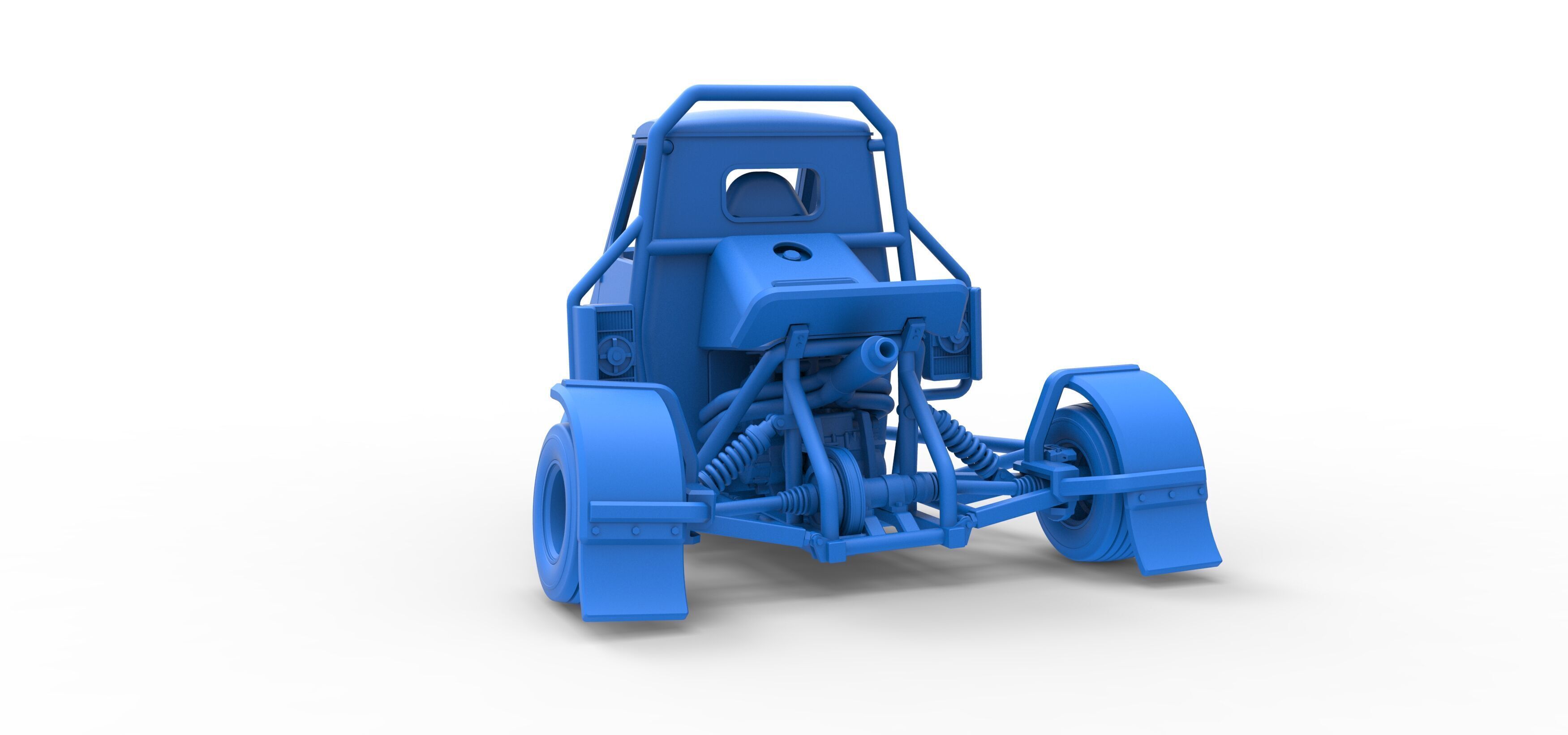Ape car proto for dirt while turning Scale 1 to 25 3D print model_30