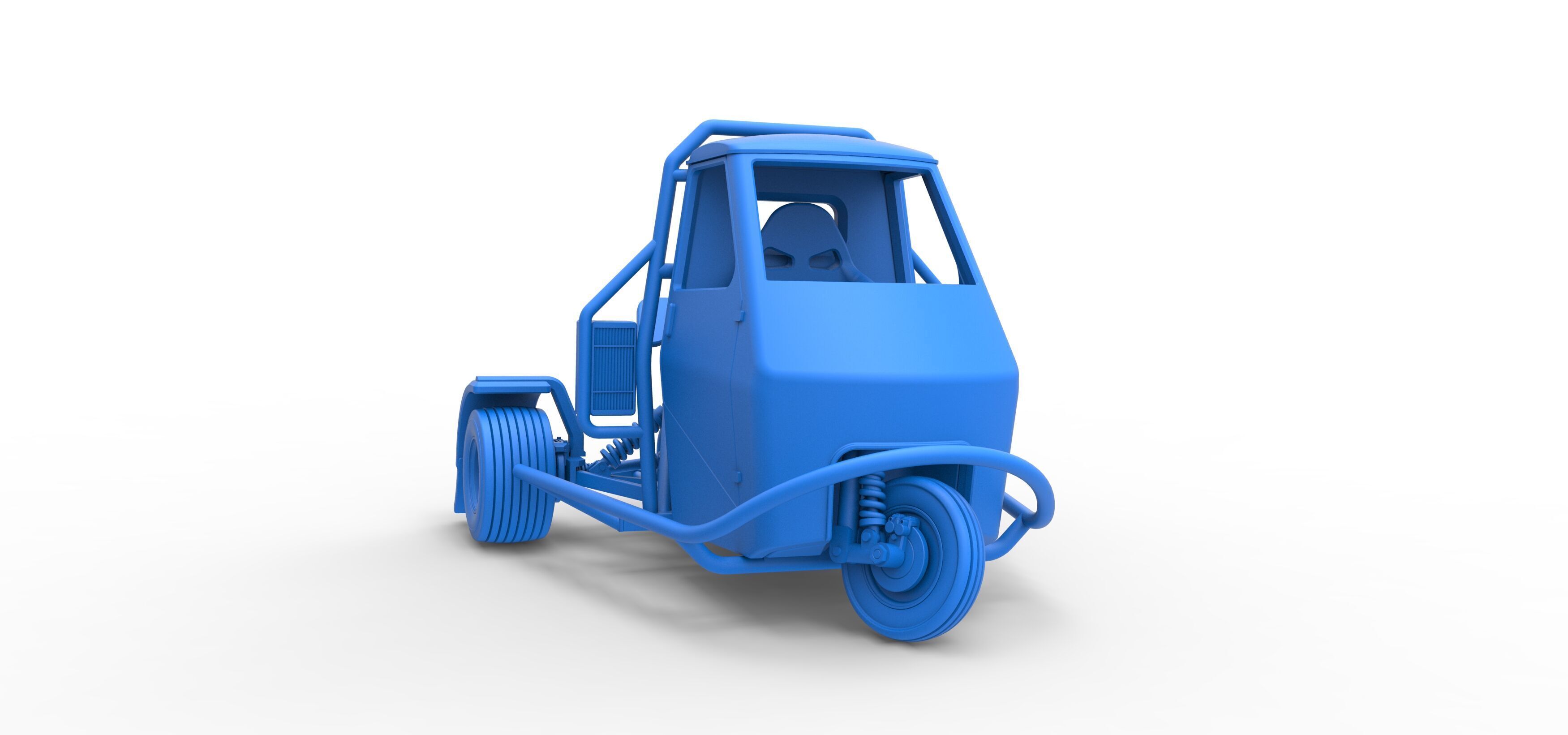 Ape car proto for dirt while turning Scale 1 to 25 3D print model_36