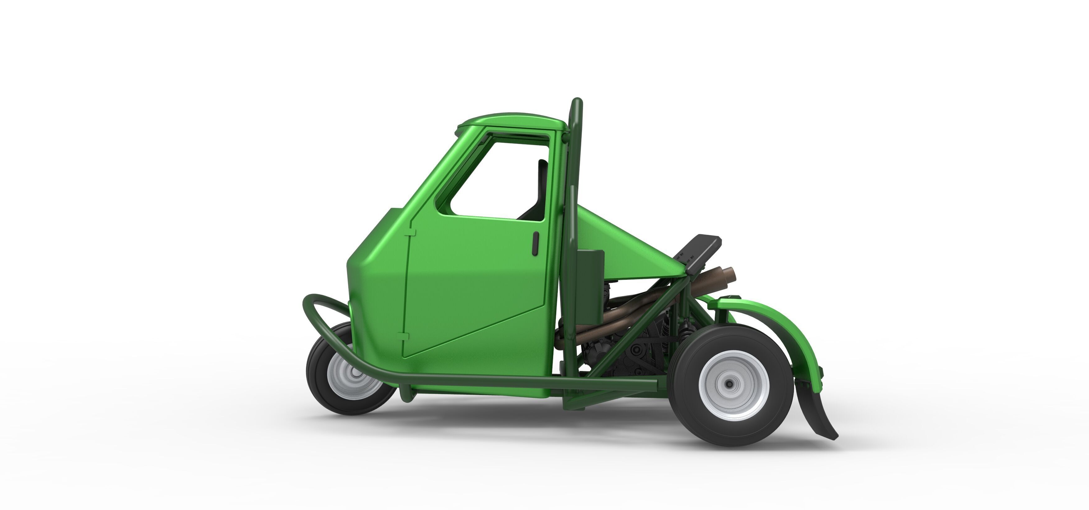 Ape car proto for dirt while turning Scale 1 to 25 3D print model_8