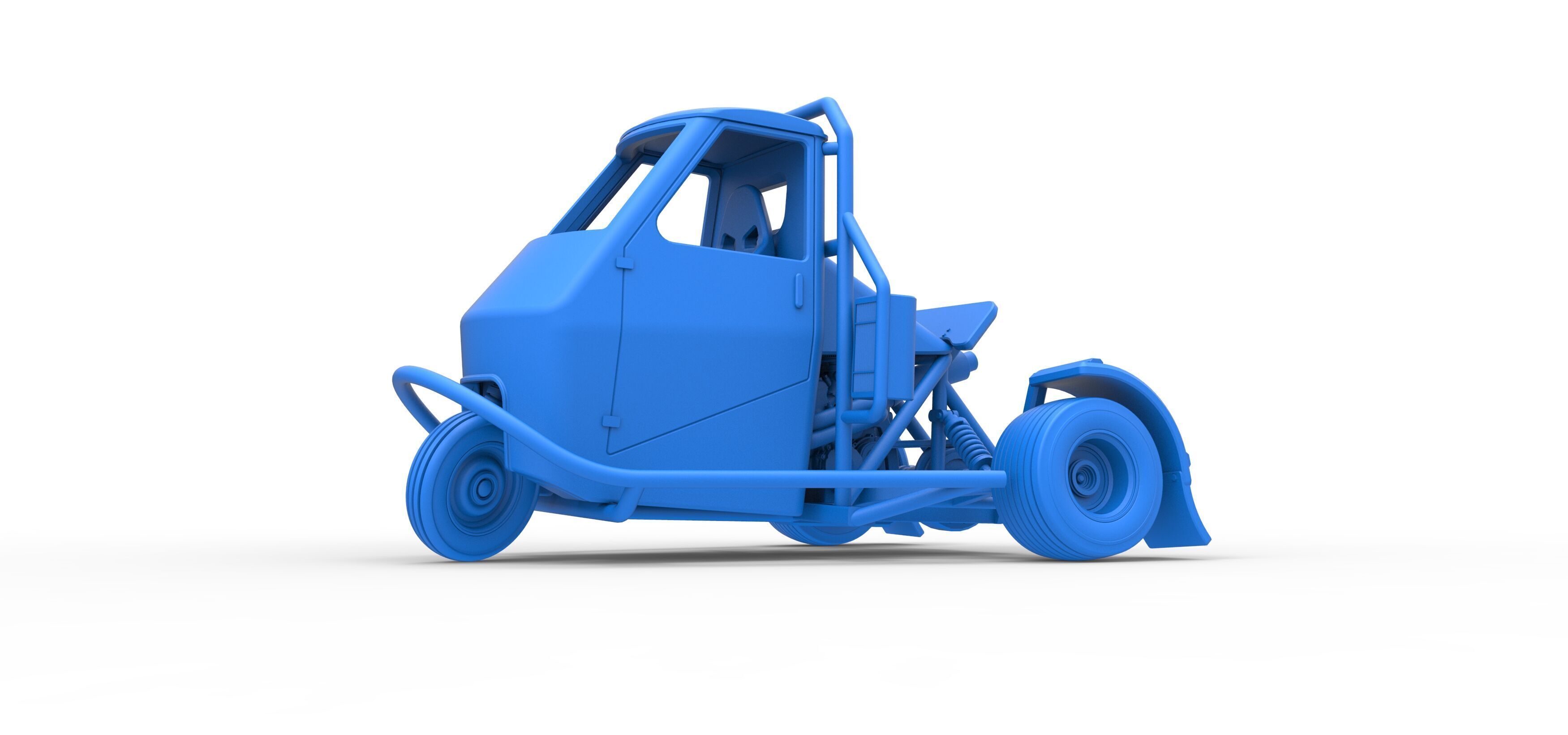 Ape car proto for dirt while turning Scale 1 to 25 3D print model_20